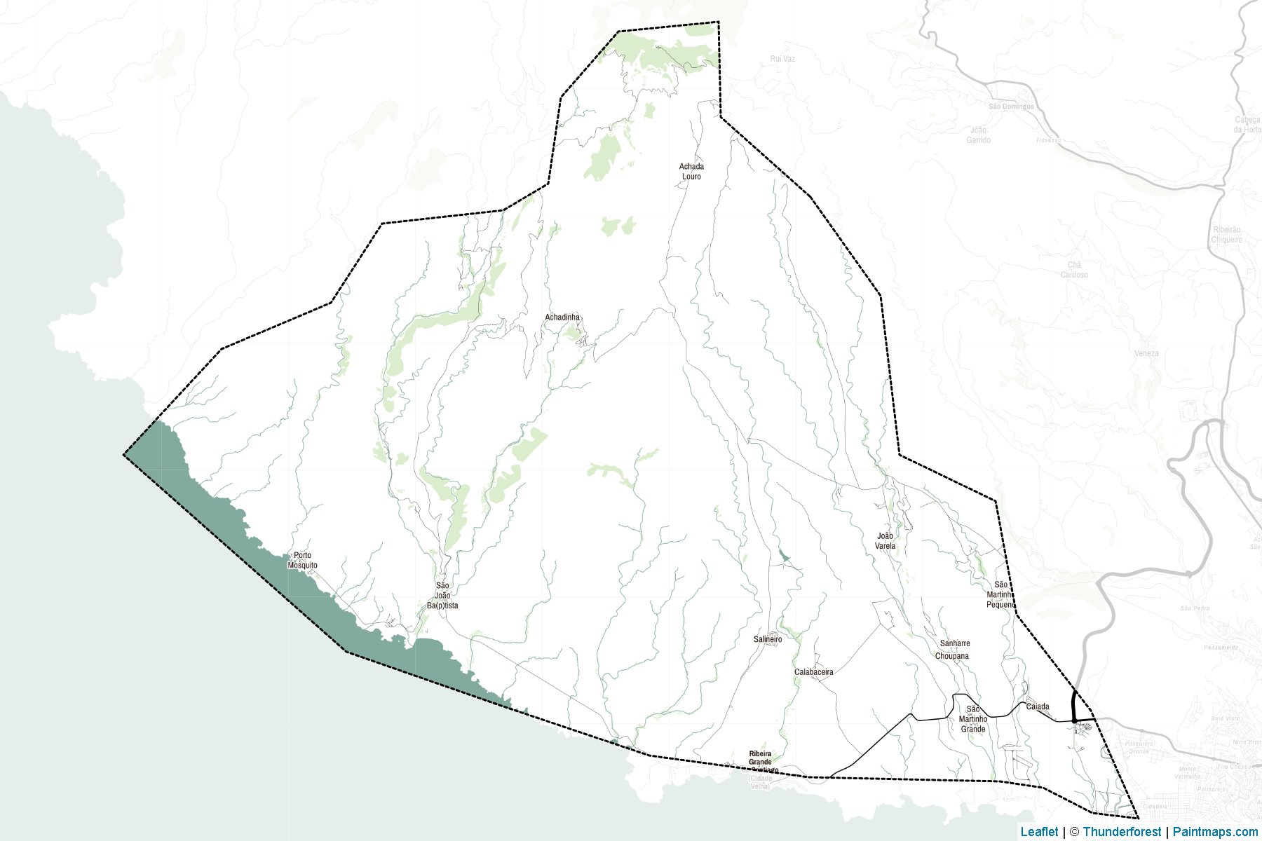 Ribeira Grande de Santiago (Yeşil Burun Adaları) Haritası Örnekleri-2