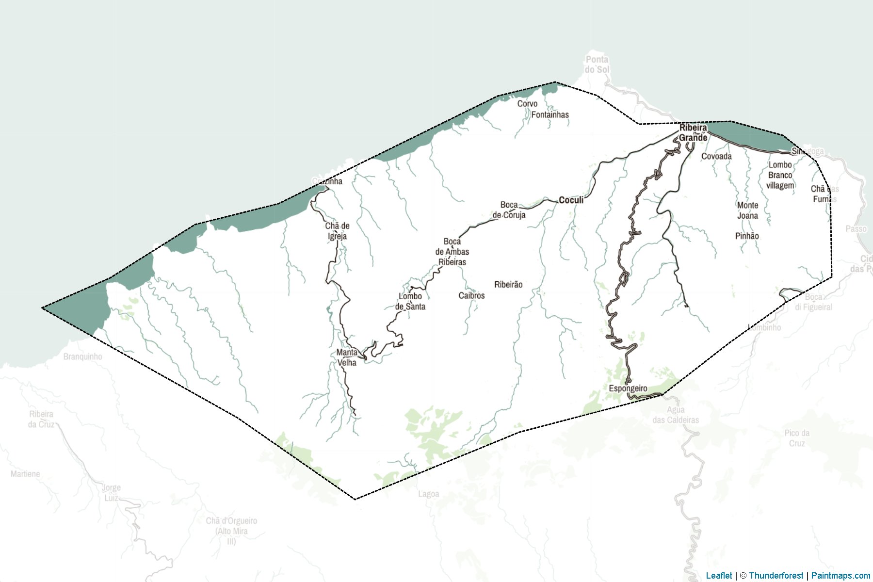 Ribeira Grande (Cape Verde) Map Cropping Samples-2