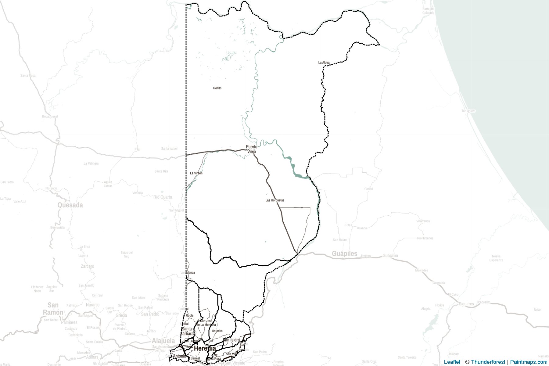 Muestras de recorte de mapas Heredia (Costa Rica)-2