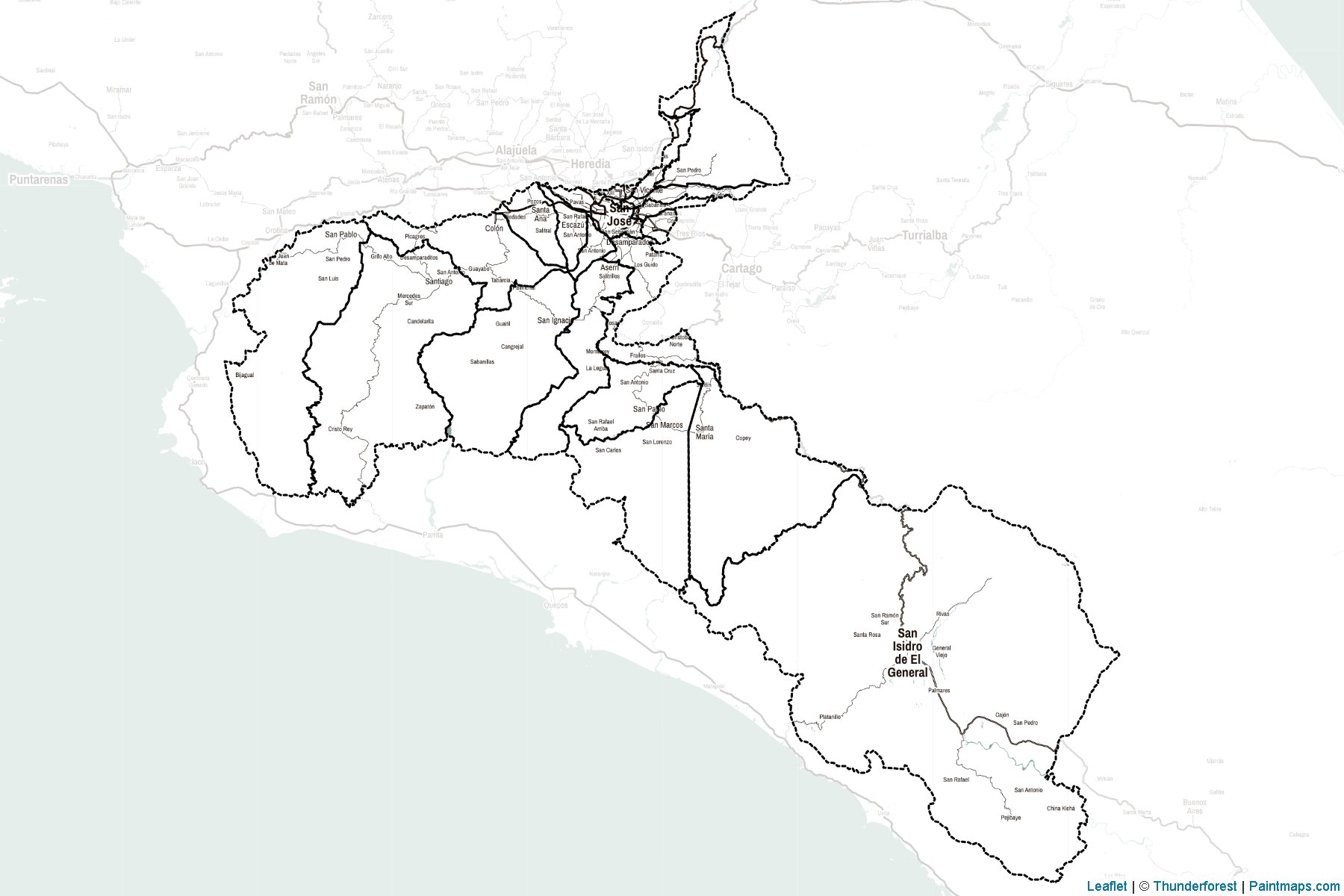 Muestras de recorte de mapas San José (Costa Rica)-2