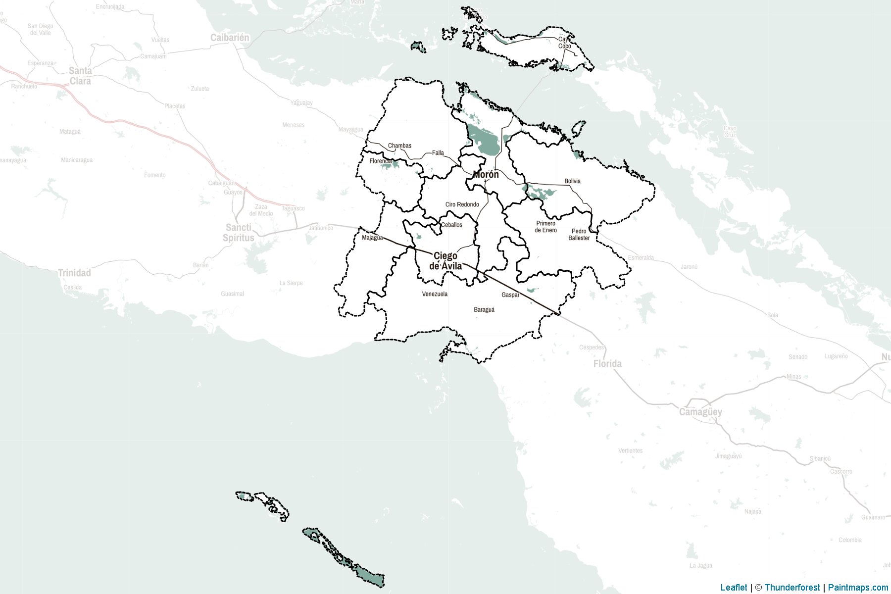 Muestras de recorte de mapas Ciego de Ávila (Cuba)-2