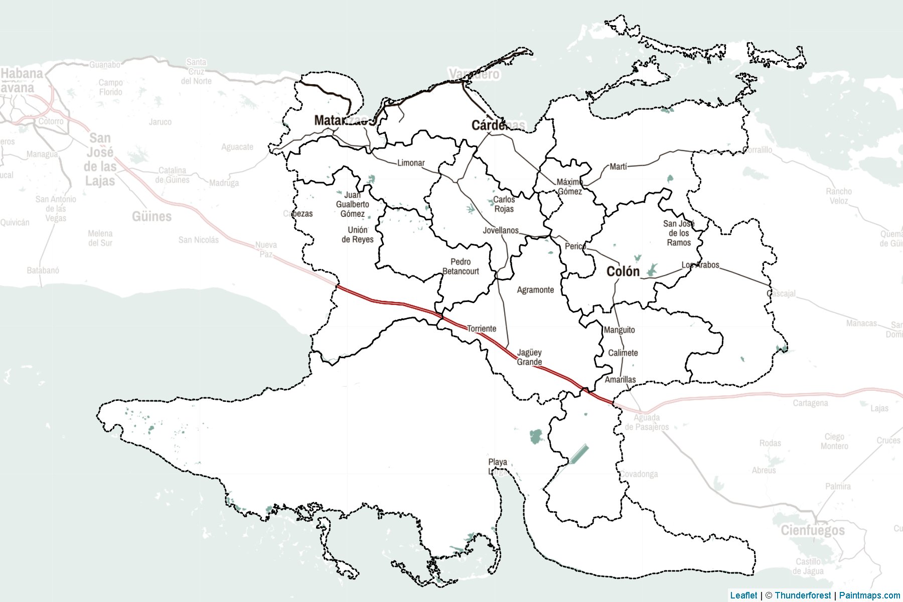 Muestras de recorte de mapas Matanzas (Cuba)-2