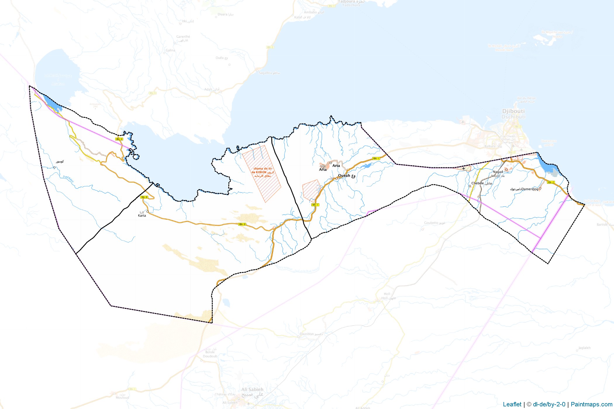 Arta (Djibouti) Map Cropping Samples-1