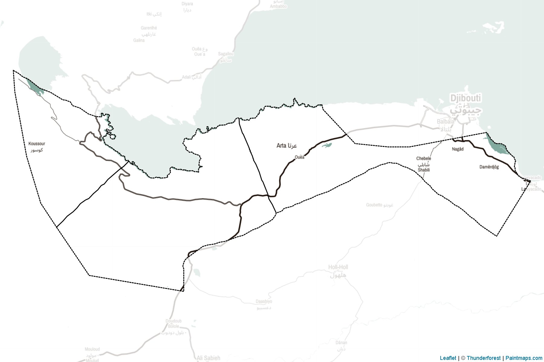 Arta (Djibouti) Map Cropping Samples-2