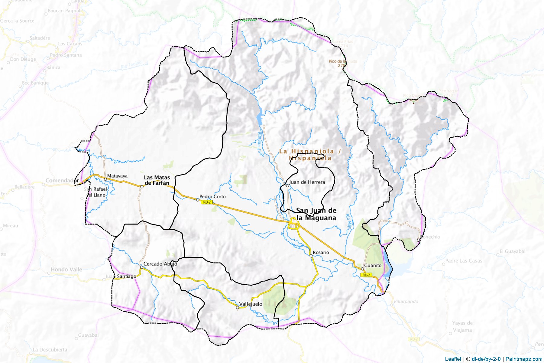 San Juan Province (Dominik Cumhuriyeti) Haritası Örnekleri-1