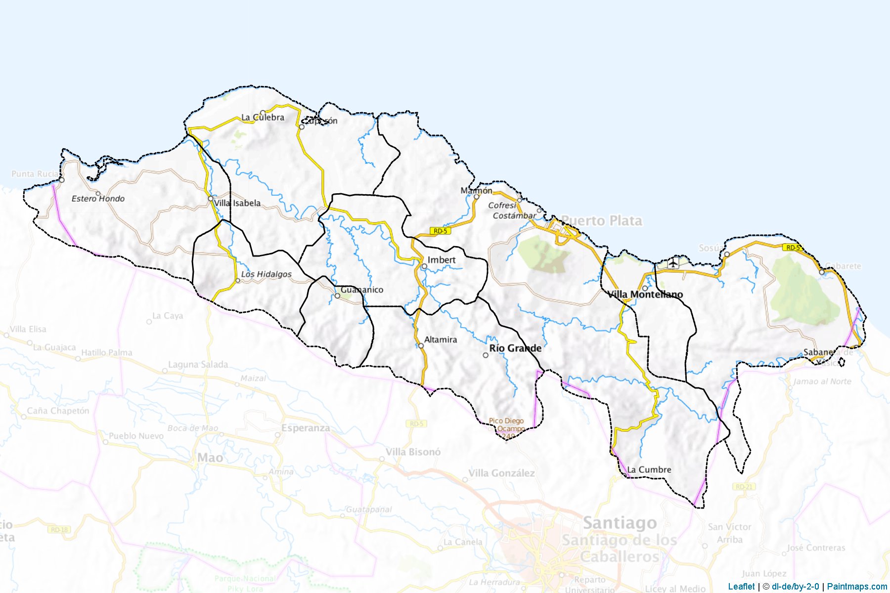 Puerto Plata (Dominican Republic) Map Cropping Samples-1