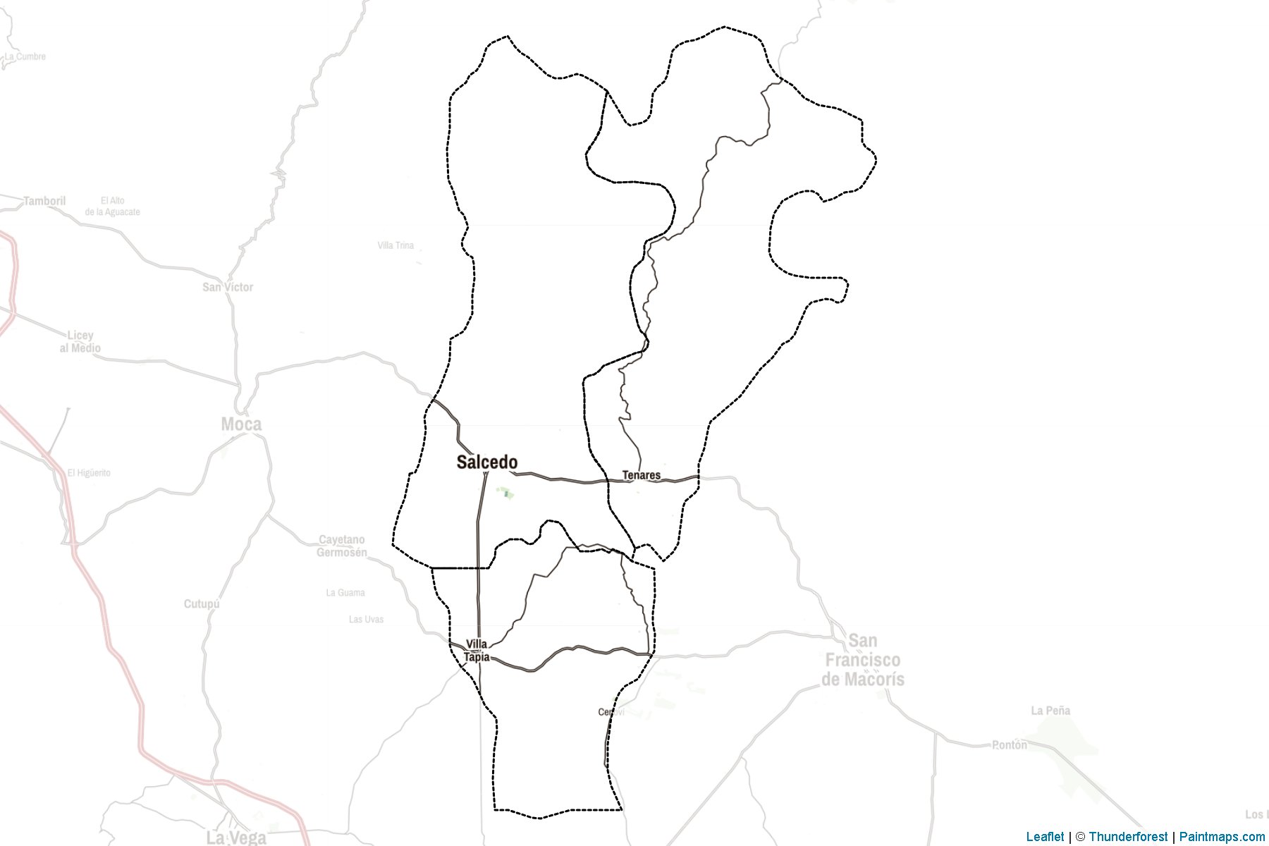 Hermanas Mirabal Province (Dominik Cumhuriyeti) Haritası Örnekleri-2