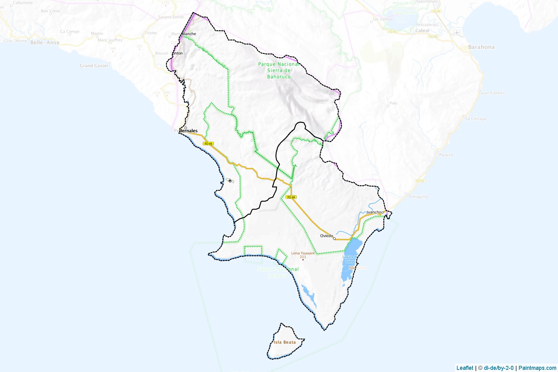 Crea mapas imprimibles de Pedernales con enmascaramiento (recorte) de ...