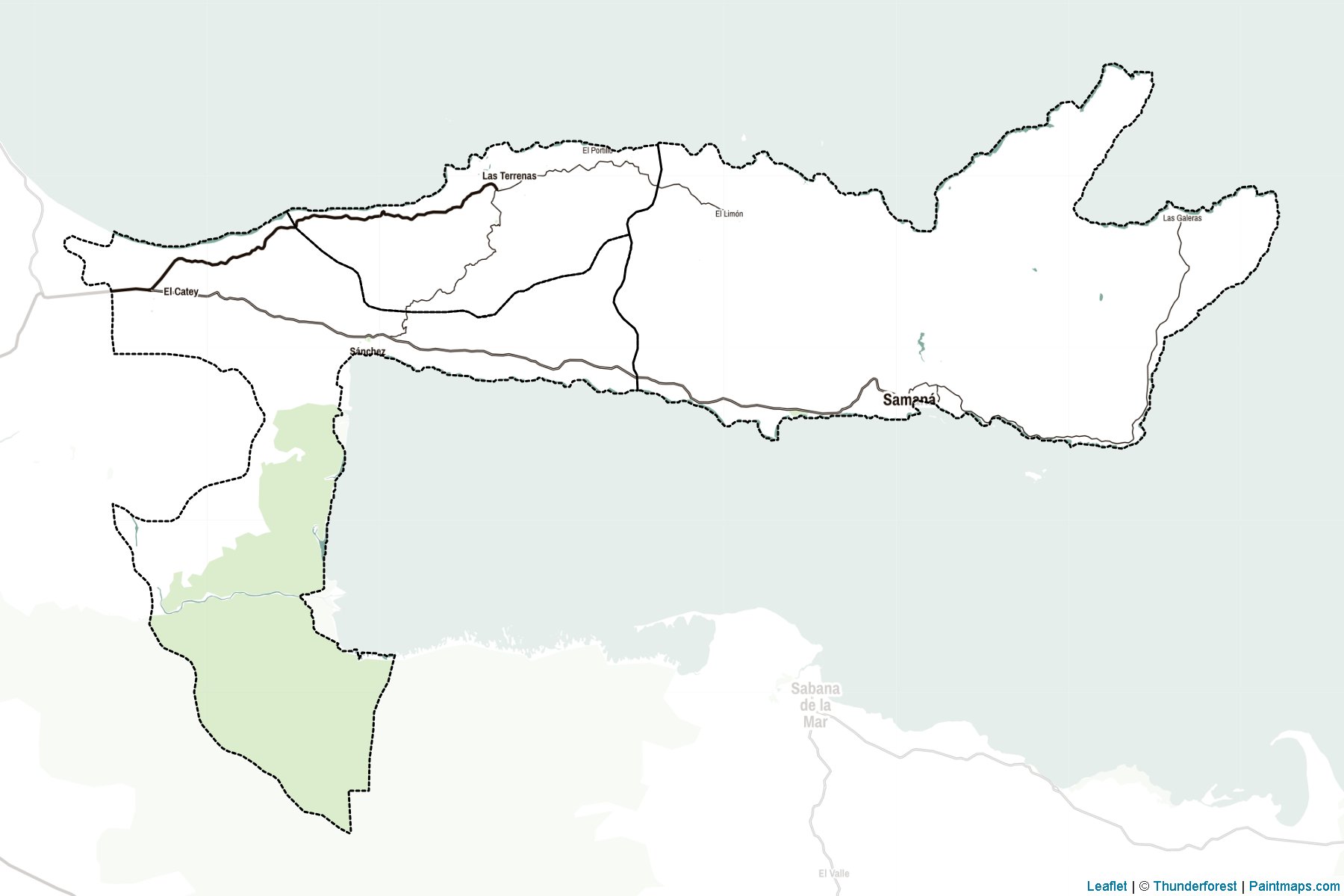 Samana Province (Dominik Cumhuriyeti) Haritası Örnekleri-2