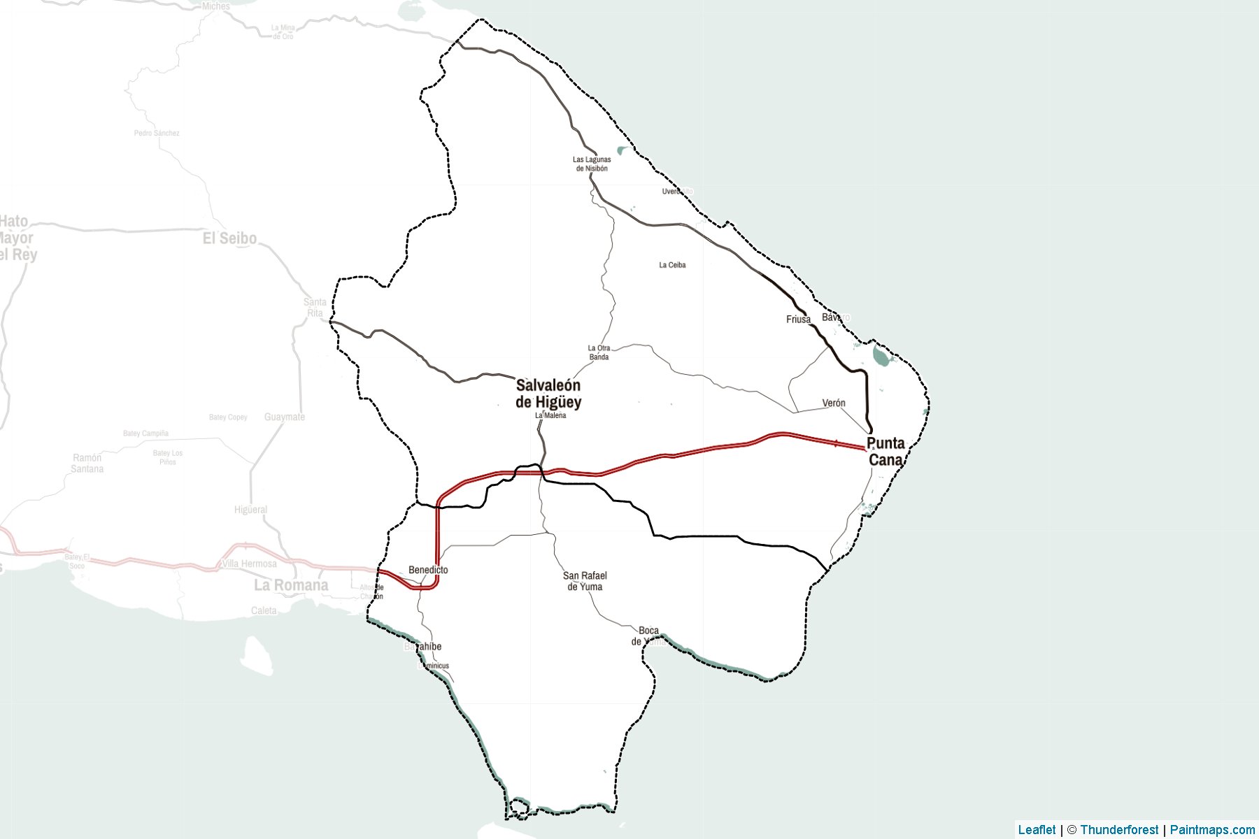 La Altagracia Province (Dominik Cumhuriyeti) Haritası Örnekleri-2