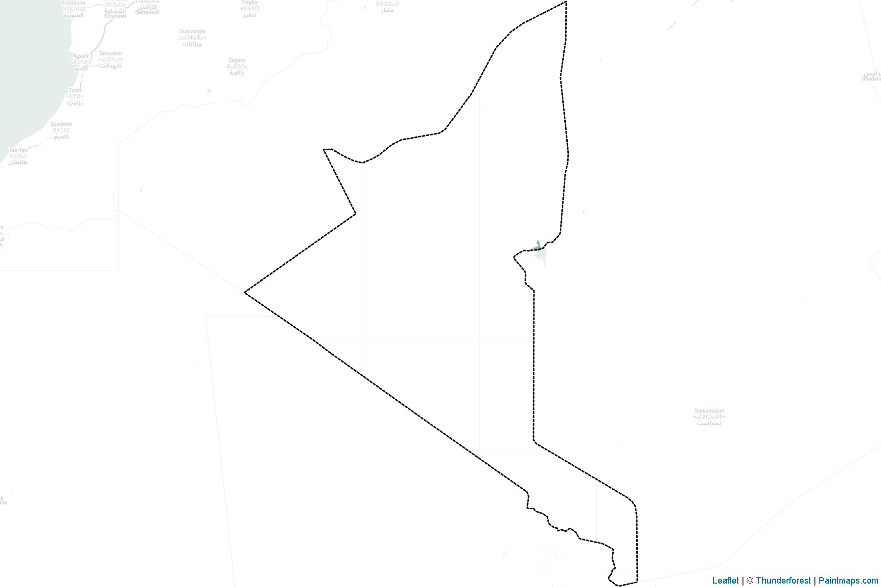 Muestras de recorte de mapas Adrar (Argelia)-2