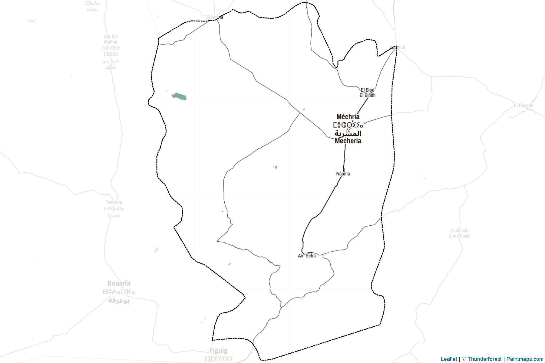 Naama (Algeria) Map Cropping Samples-2