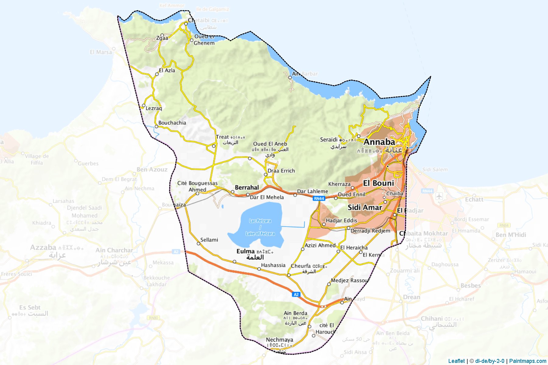 Muestras de recorte de mapas Annaba (Argelia)-1