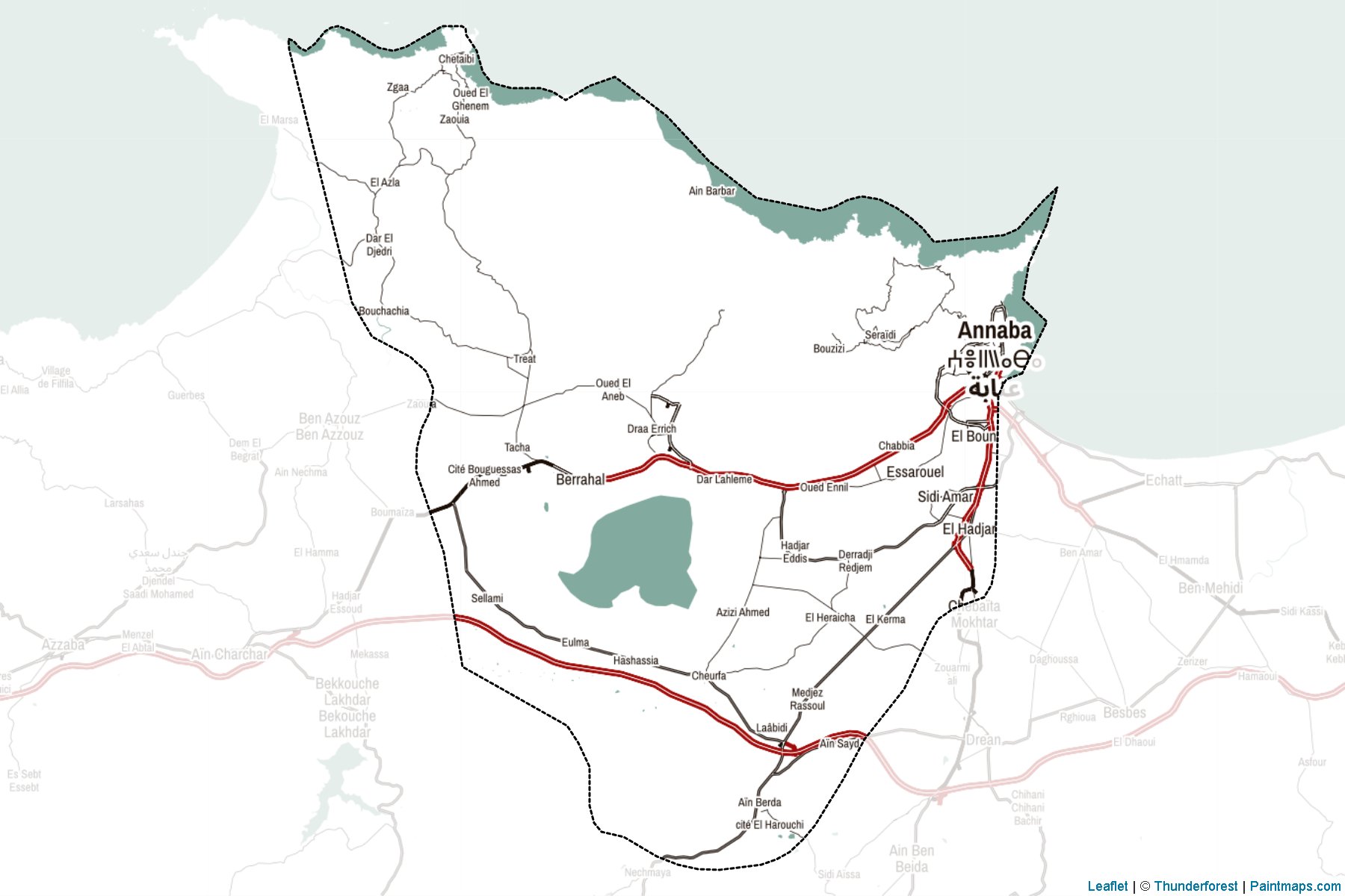 Muestras de recorte de mapas Annaba (Argelia)-2