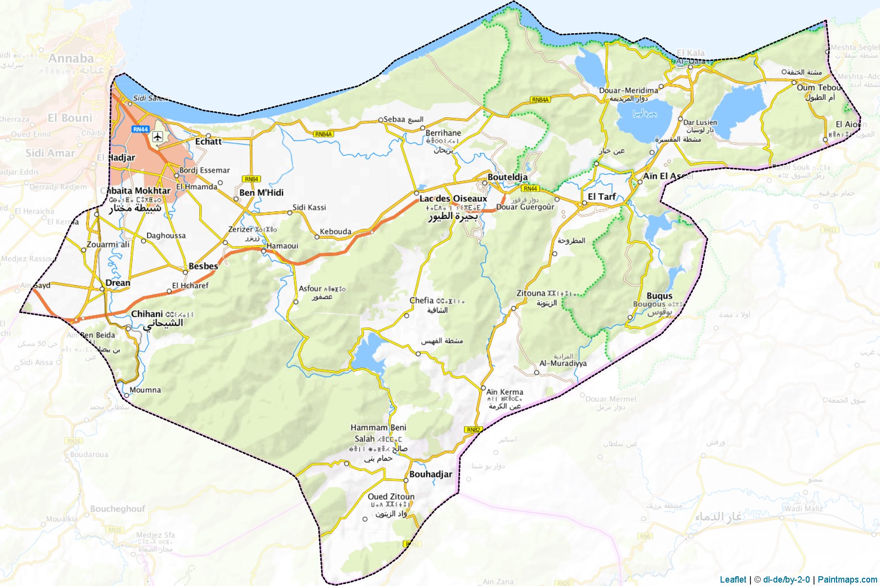 El Tarf (Algeria) Map Cropping Samples-1