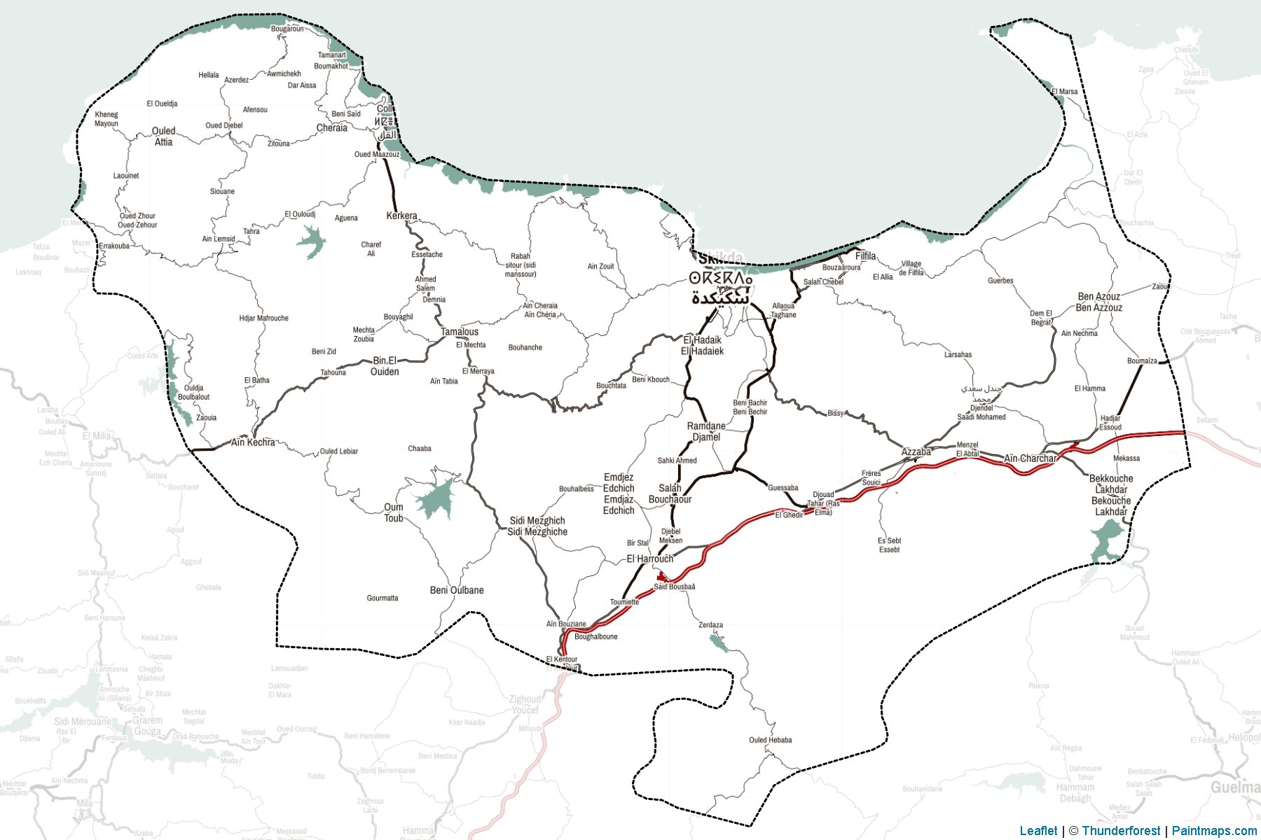 Muestras de recorte de mapas Skikda (Argelia)-2