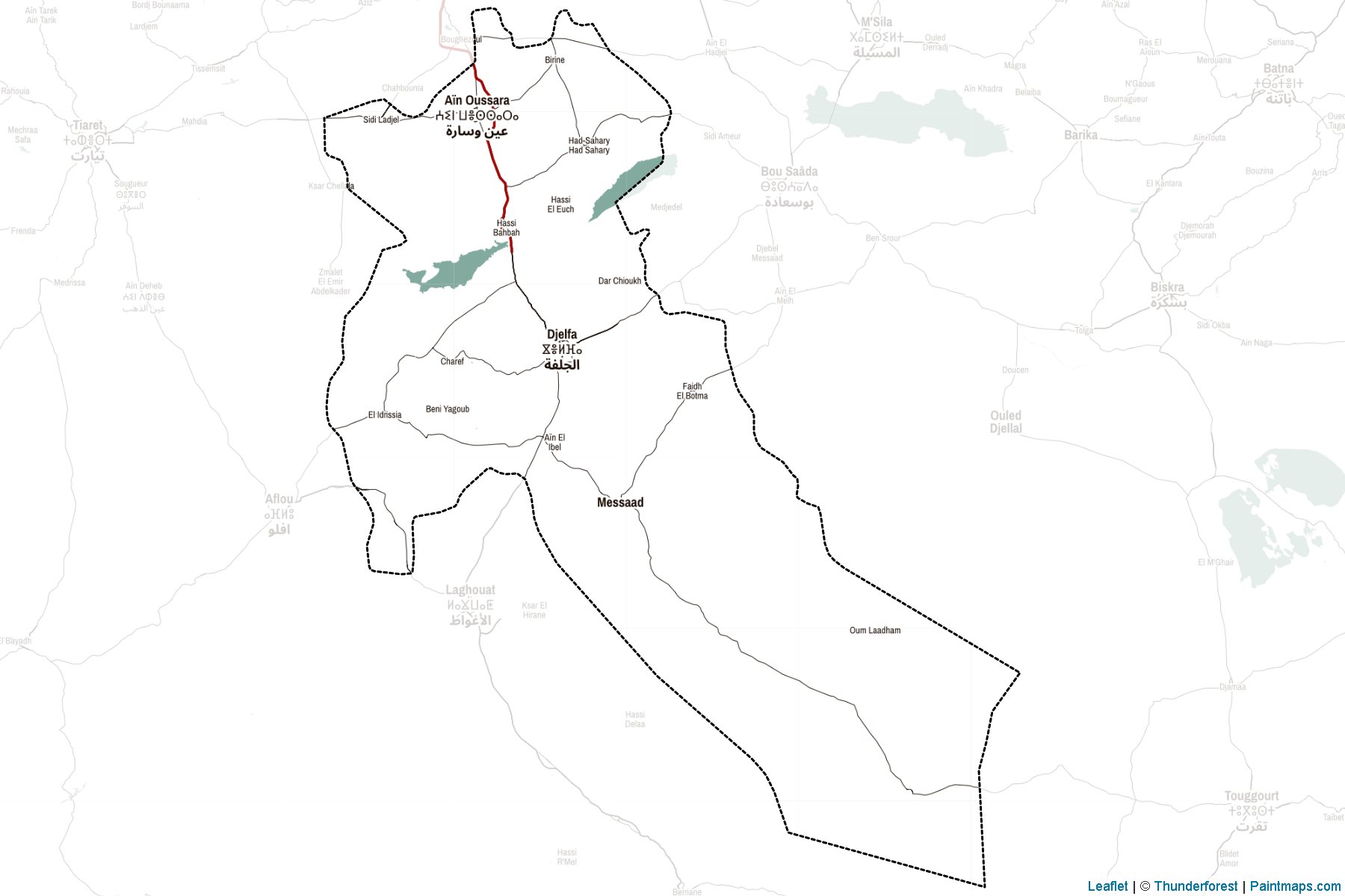 Muestras de recorte de mapas Djelfa (Argelia)-2