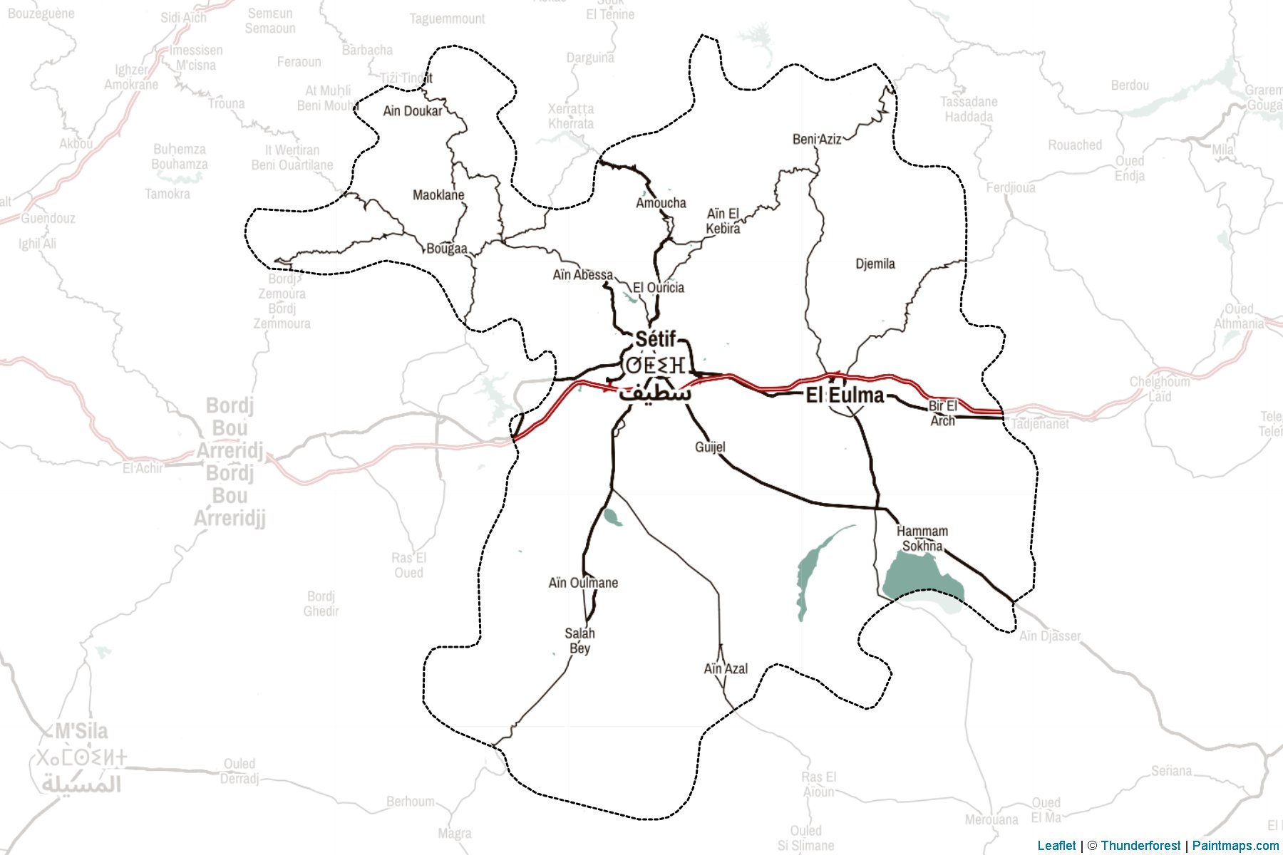 Sétif (Algeria) Map Cropping Samples-2