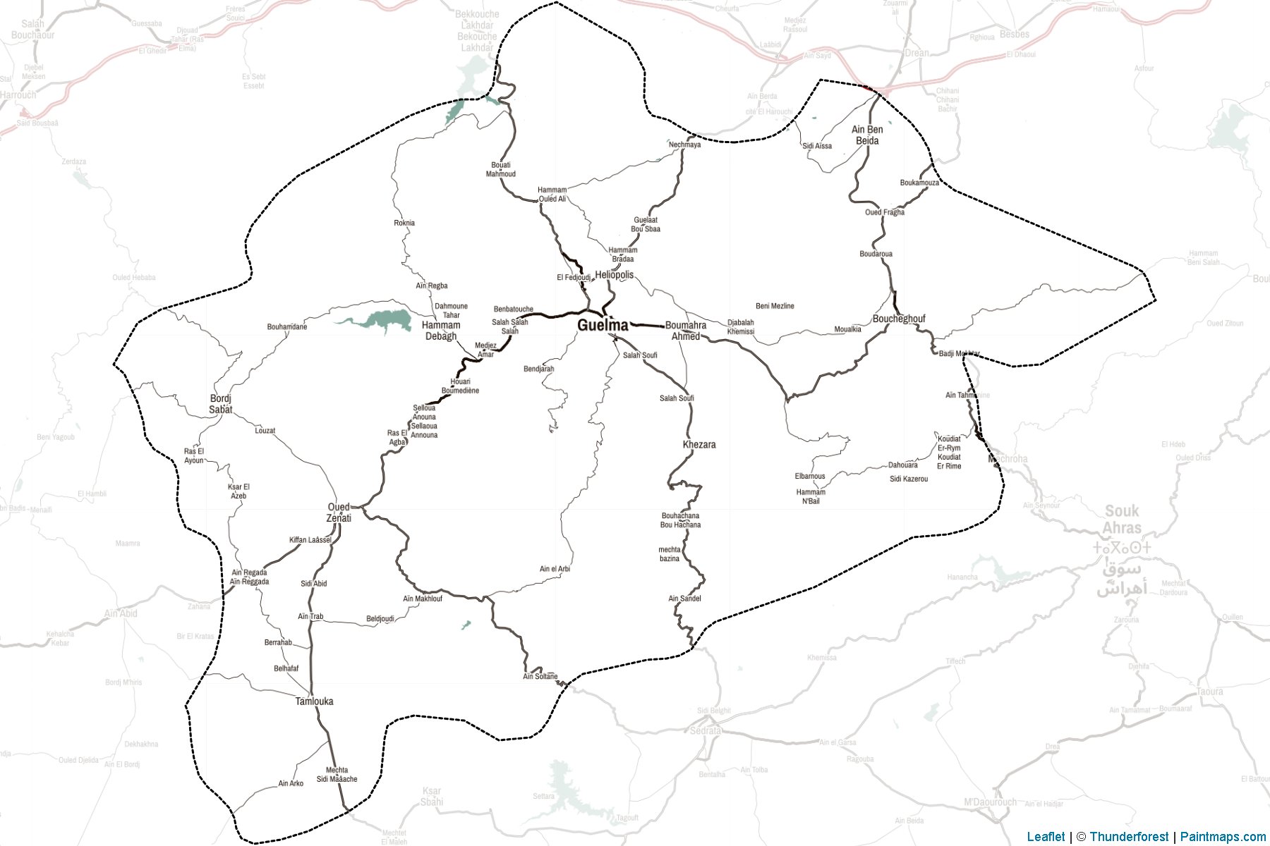 Guelma (Algeria) Map Cropping Samples-2