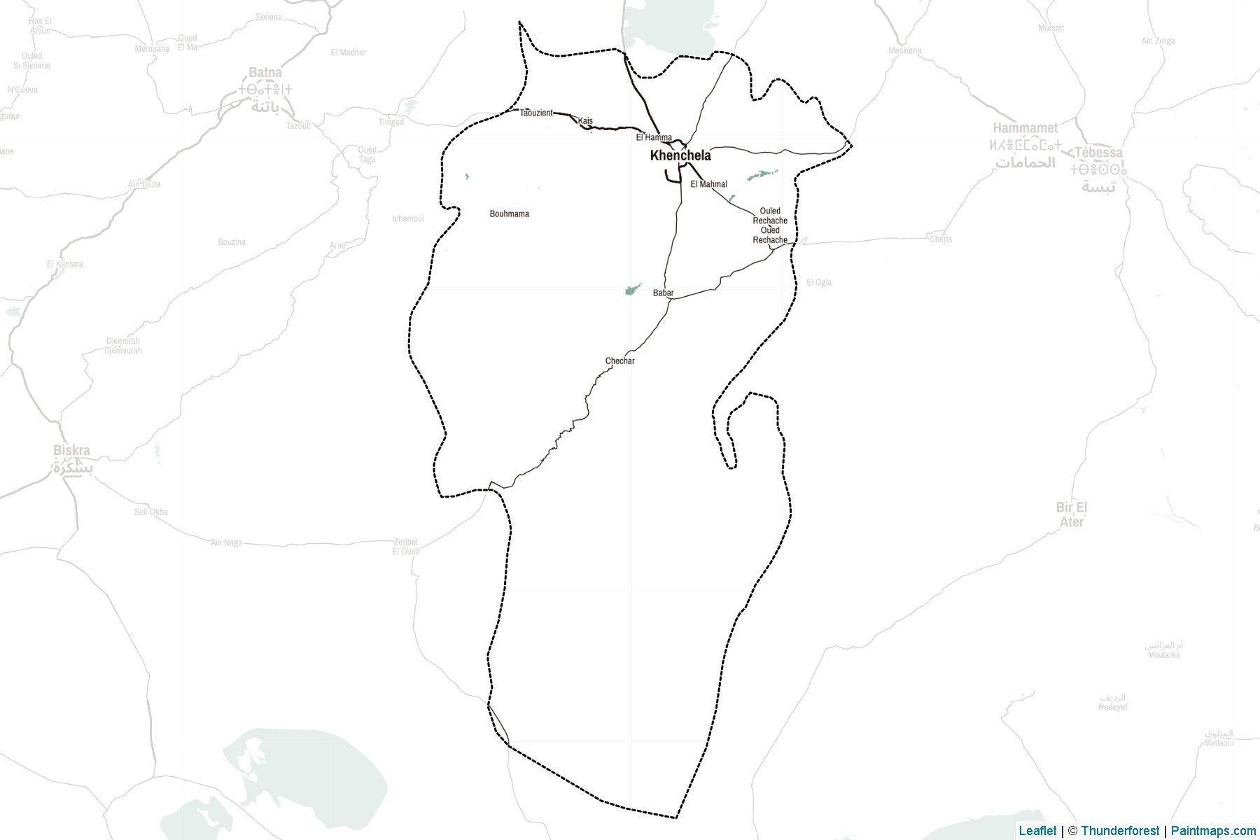 Khenchela (Algeria) Map Cropping Samples-2