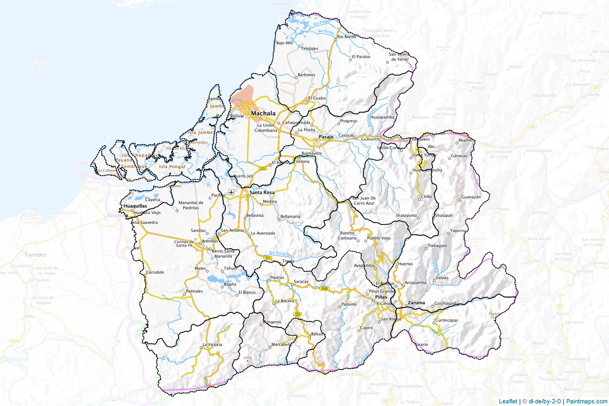 El Oro (Ecuador) Map Cropping Samples-1