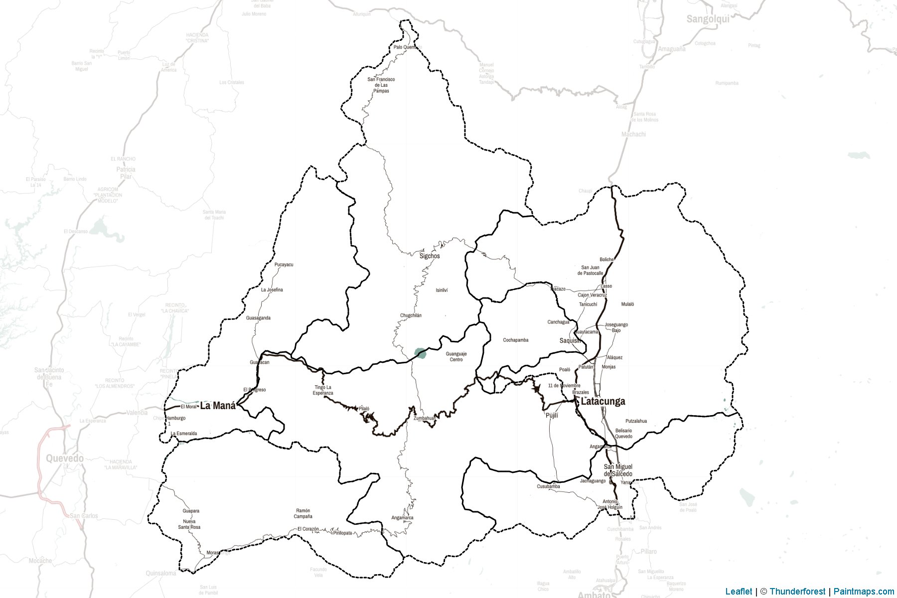 Cotopaxi Province (Ekvador) Haritası Örnekleri-2