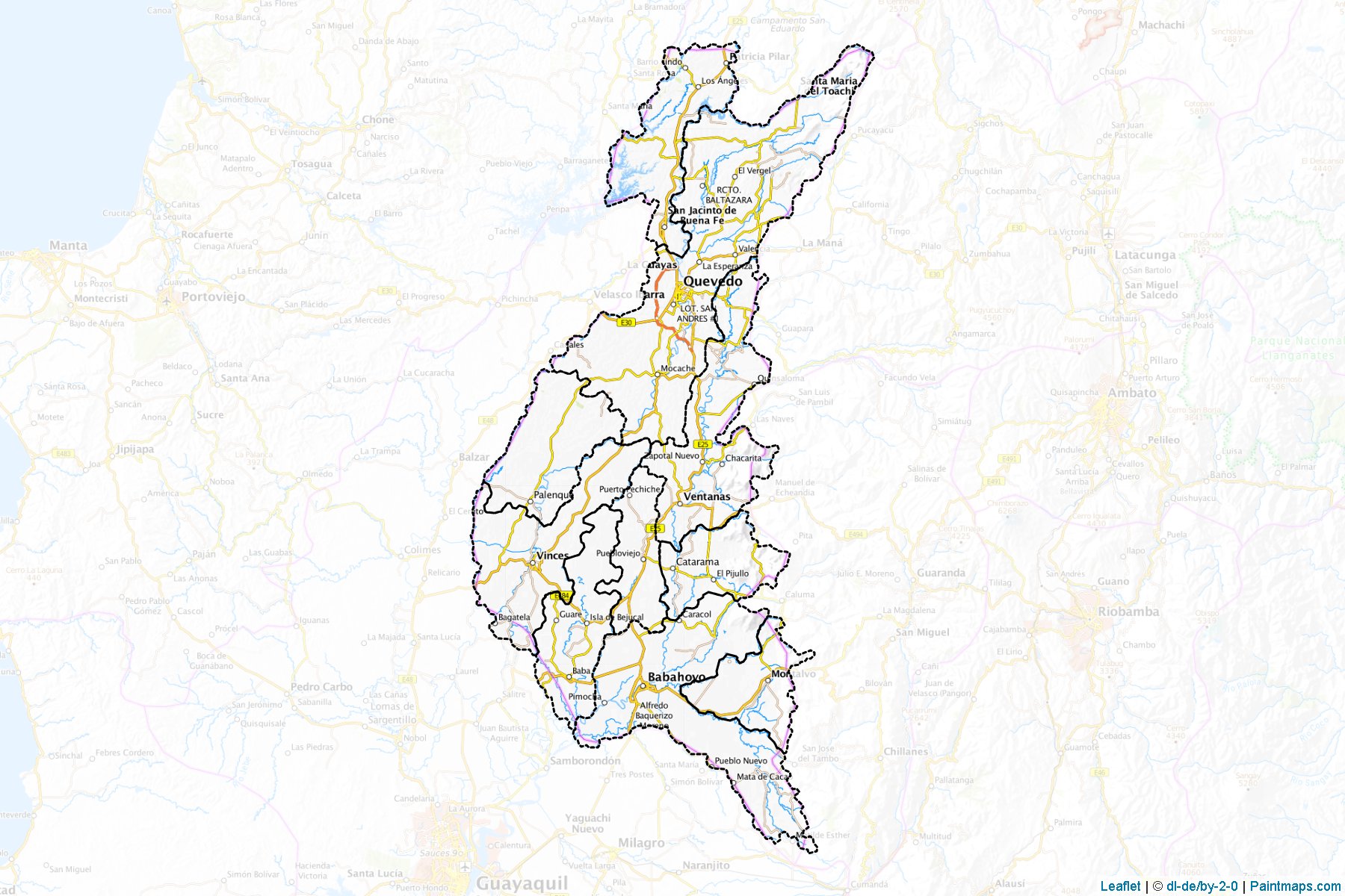 Los Rios (Ecuador) Map Cropping Samples-1