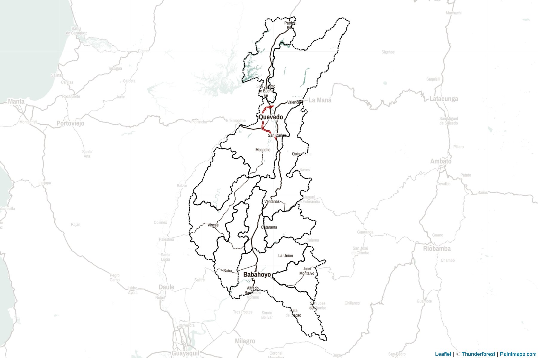 Los Rios Province (Ekvador) Haritası Örnekleri-2