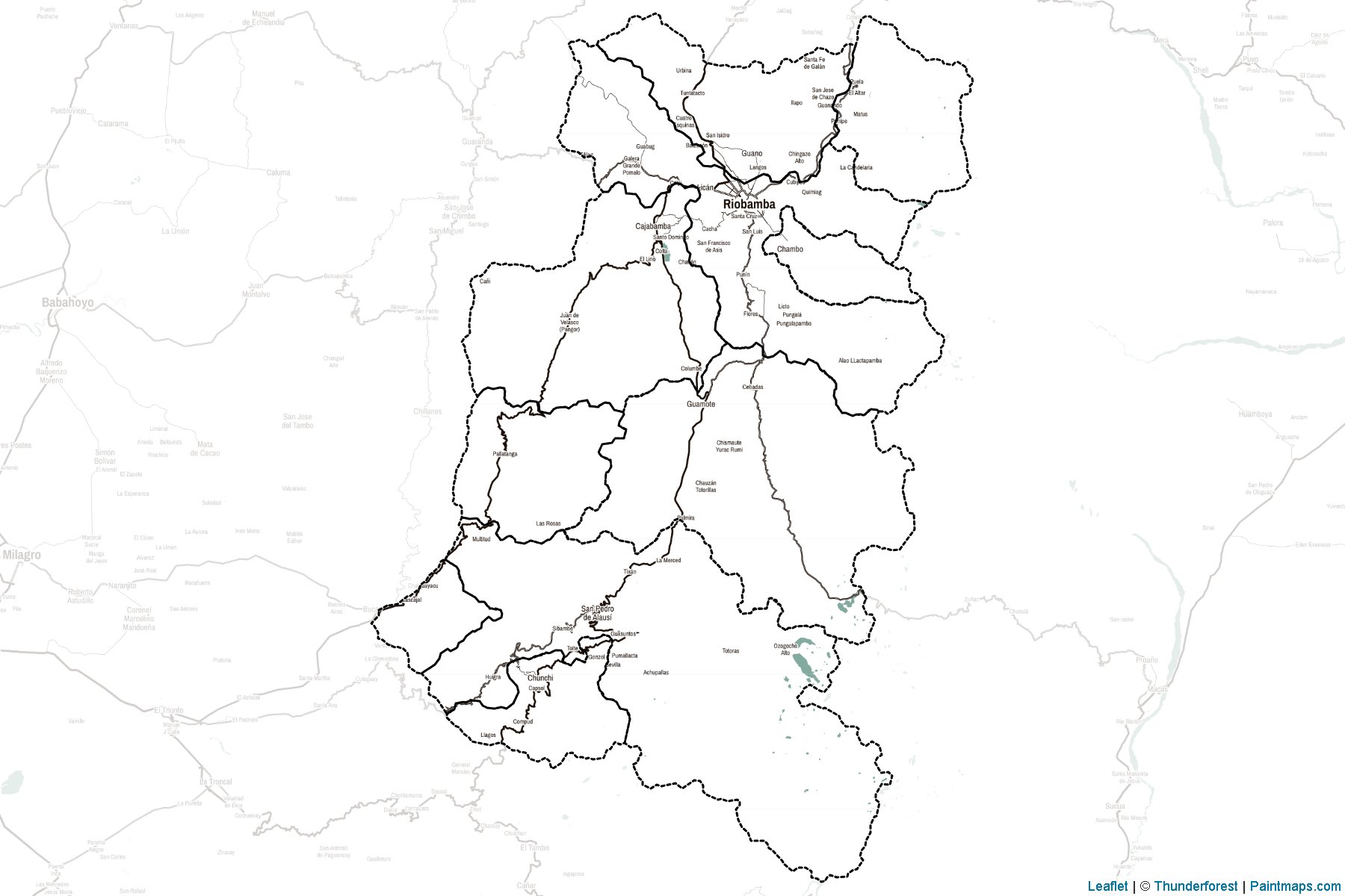 Chimborazo (Ekvador) Haritası Örnekleri-2