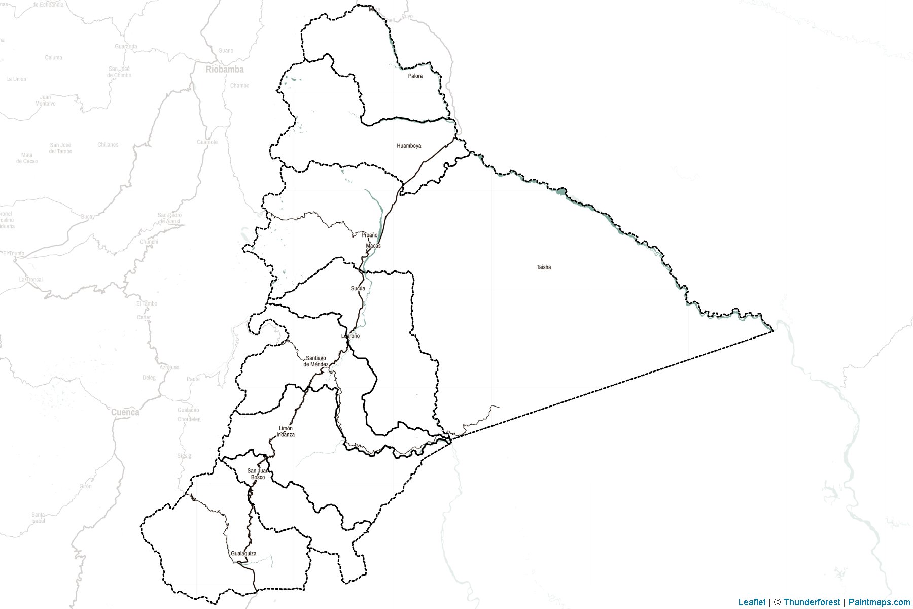 Muestras de recorte de mapas Morona Santiago (Ecuador)-2