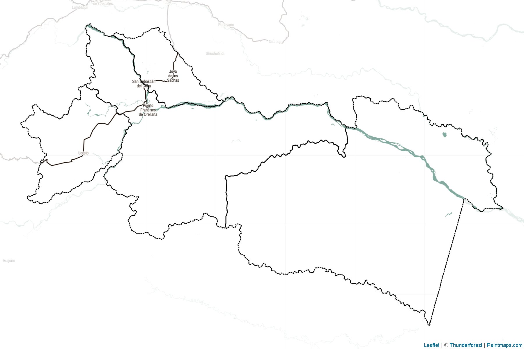 Orellana Province (Ekvador) Haritası Örnekleri-2