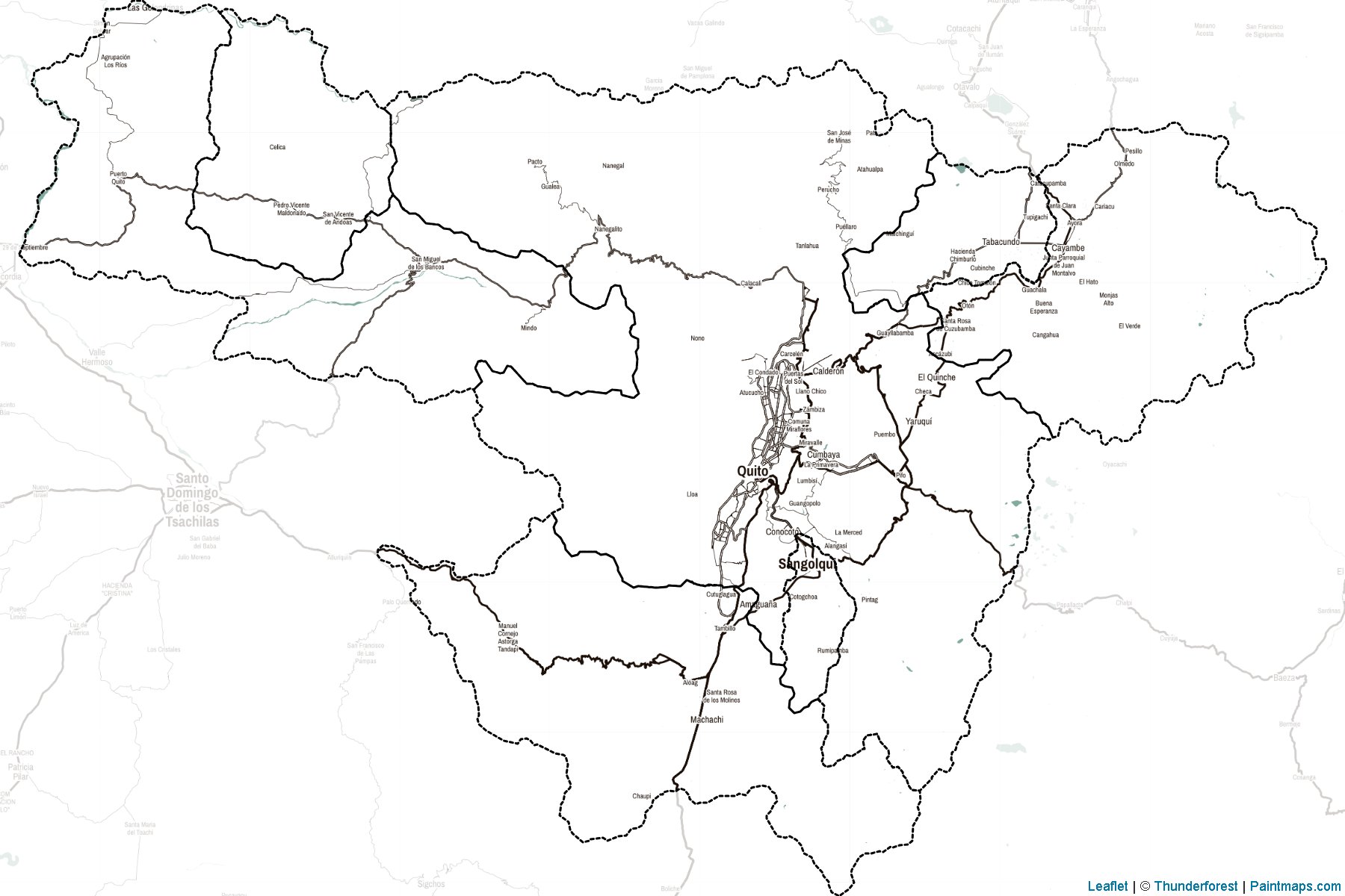 Muestras de recorte de mapas Pichincha (Ecuador)-2