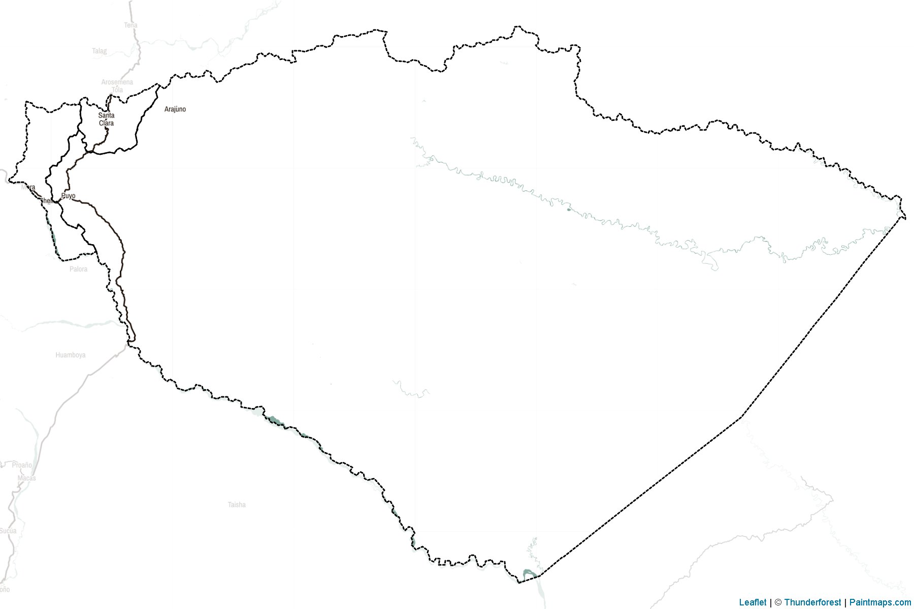 Muestras de recorte de mapas Pastaza (Ecuador)-2