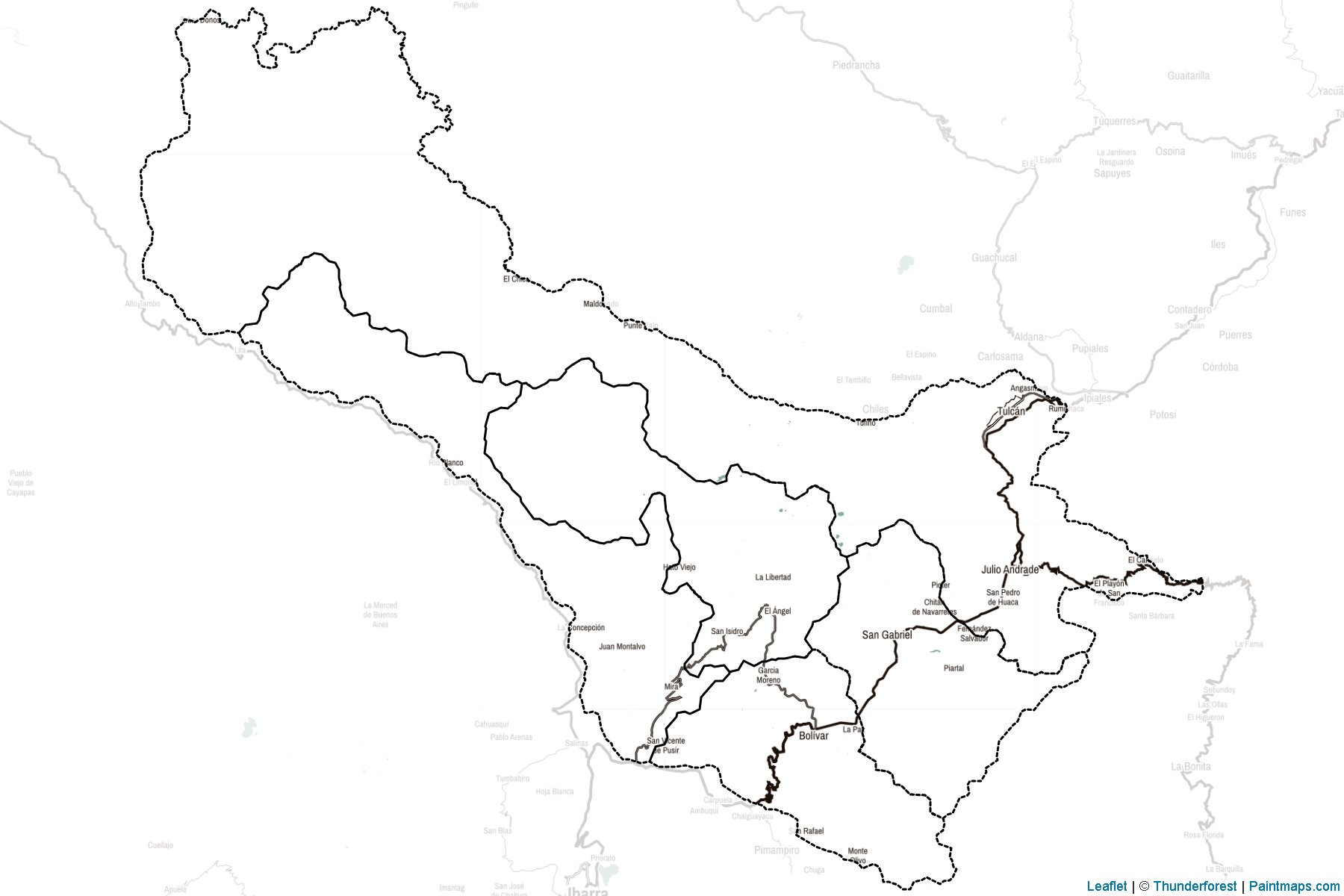 Muestras de recorte de mapas Carchi (Ecuador)-2