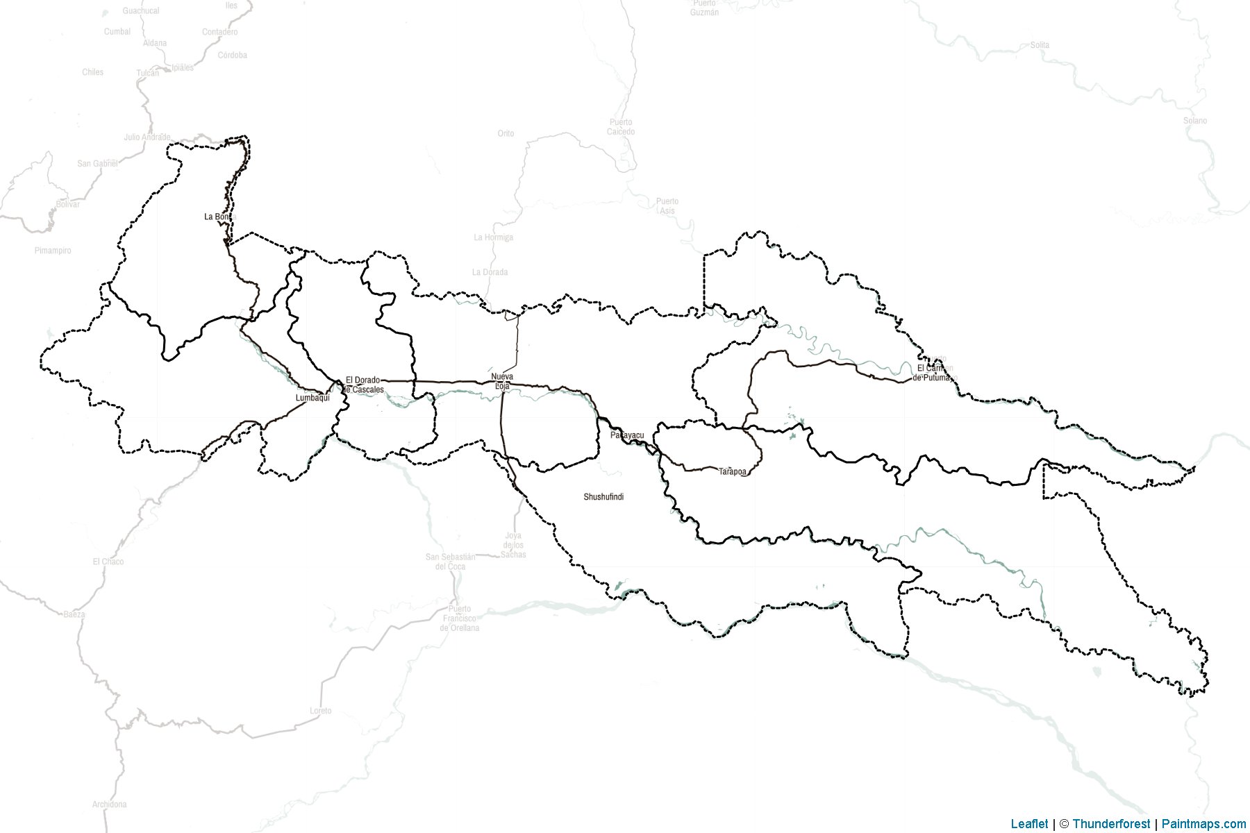 Sucumbios Province (Ekvador) Haritası Örnekleri-2