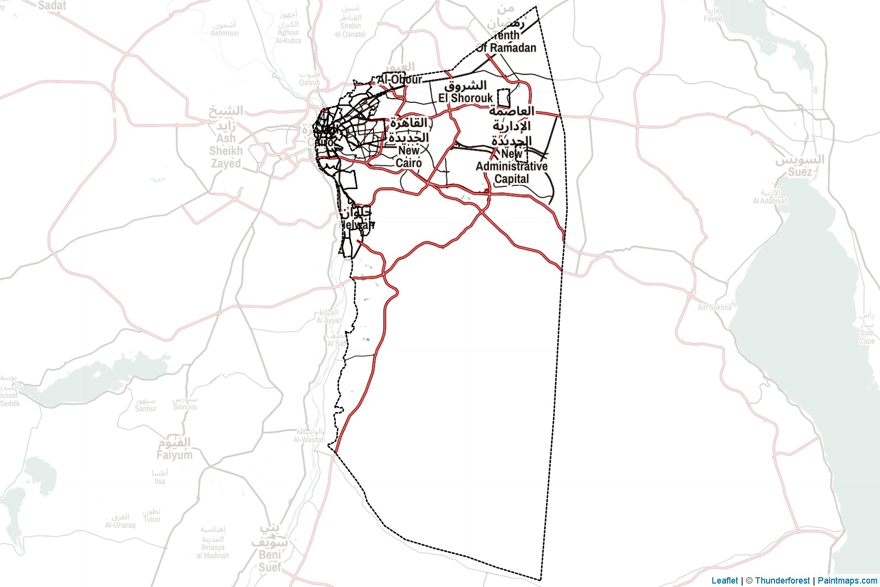 Kahire (Mısır) Haritası Örnekleri-2