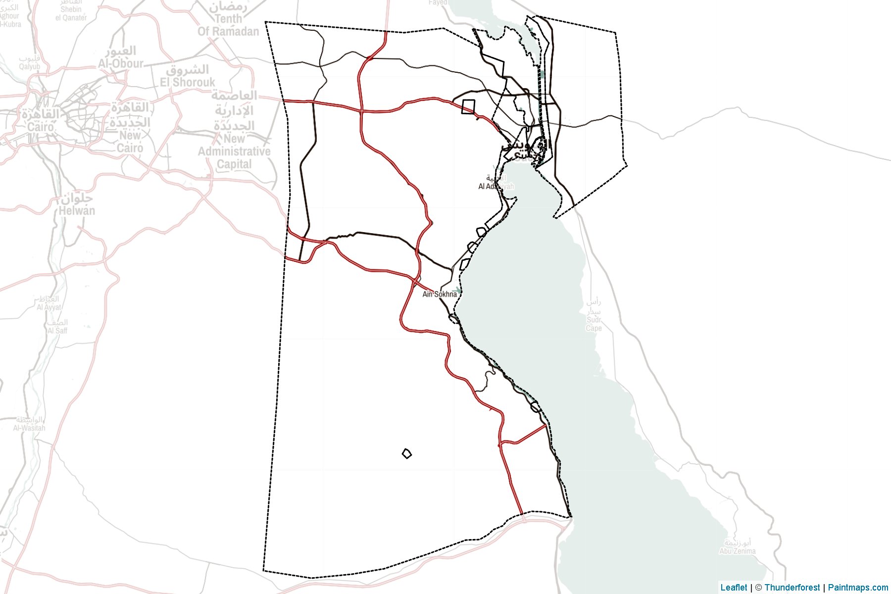 Süveyş (Mısır) Haritası Örnekleri-2
