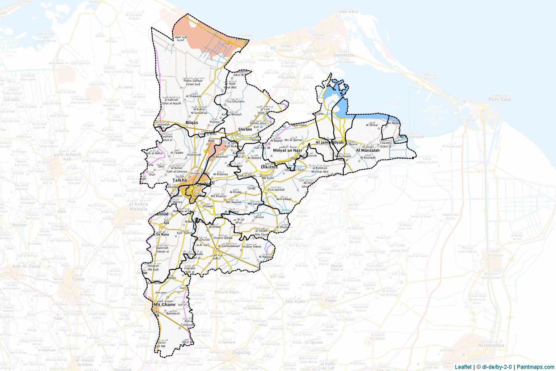 Daqahlia (Egypt) Map Cropping Samples-1