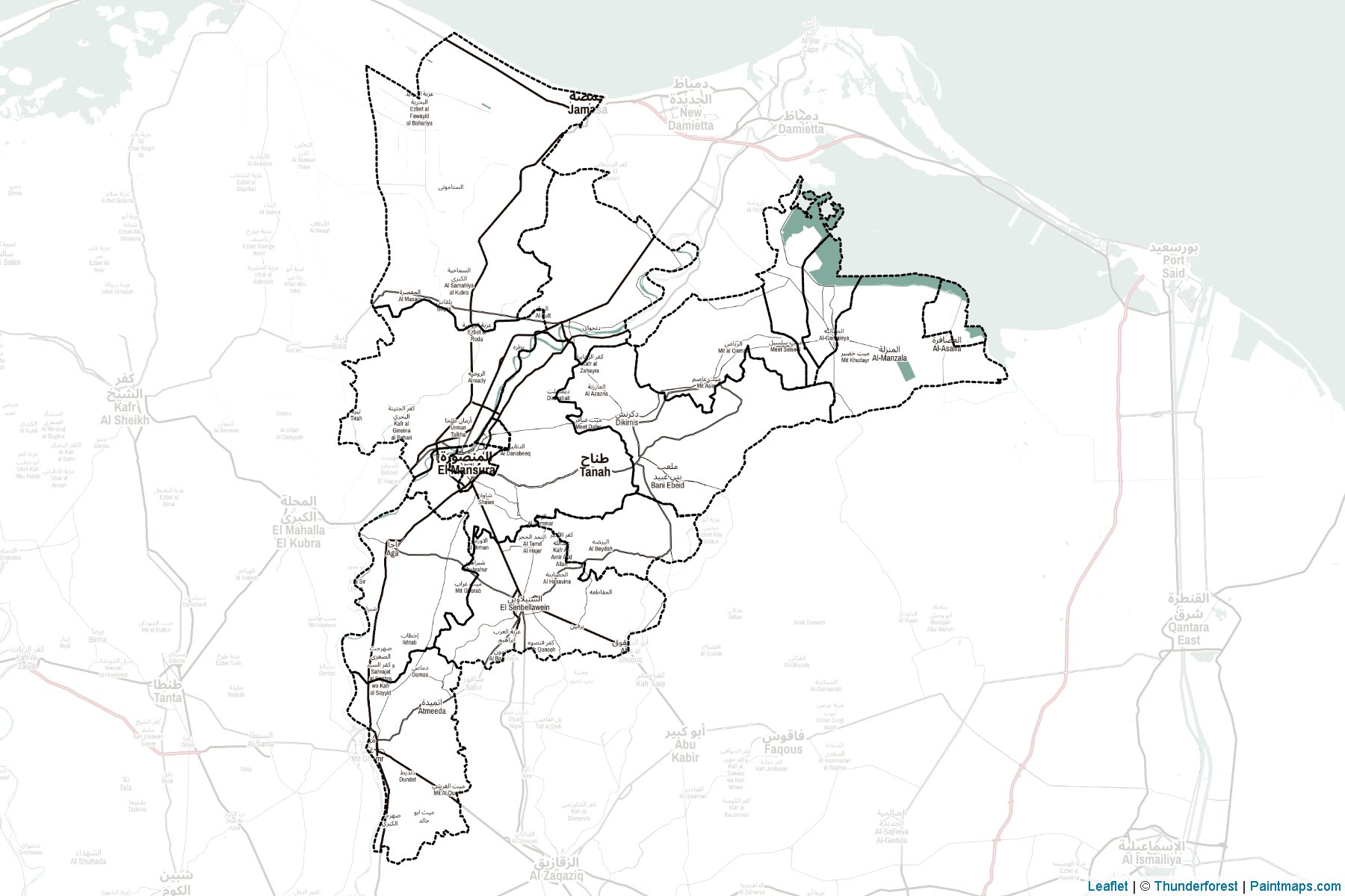 Daqahlia (Egypt) Map Cropping Samples-2