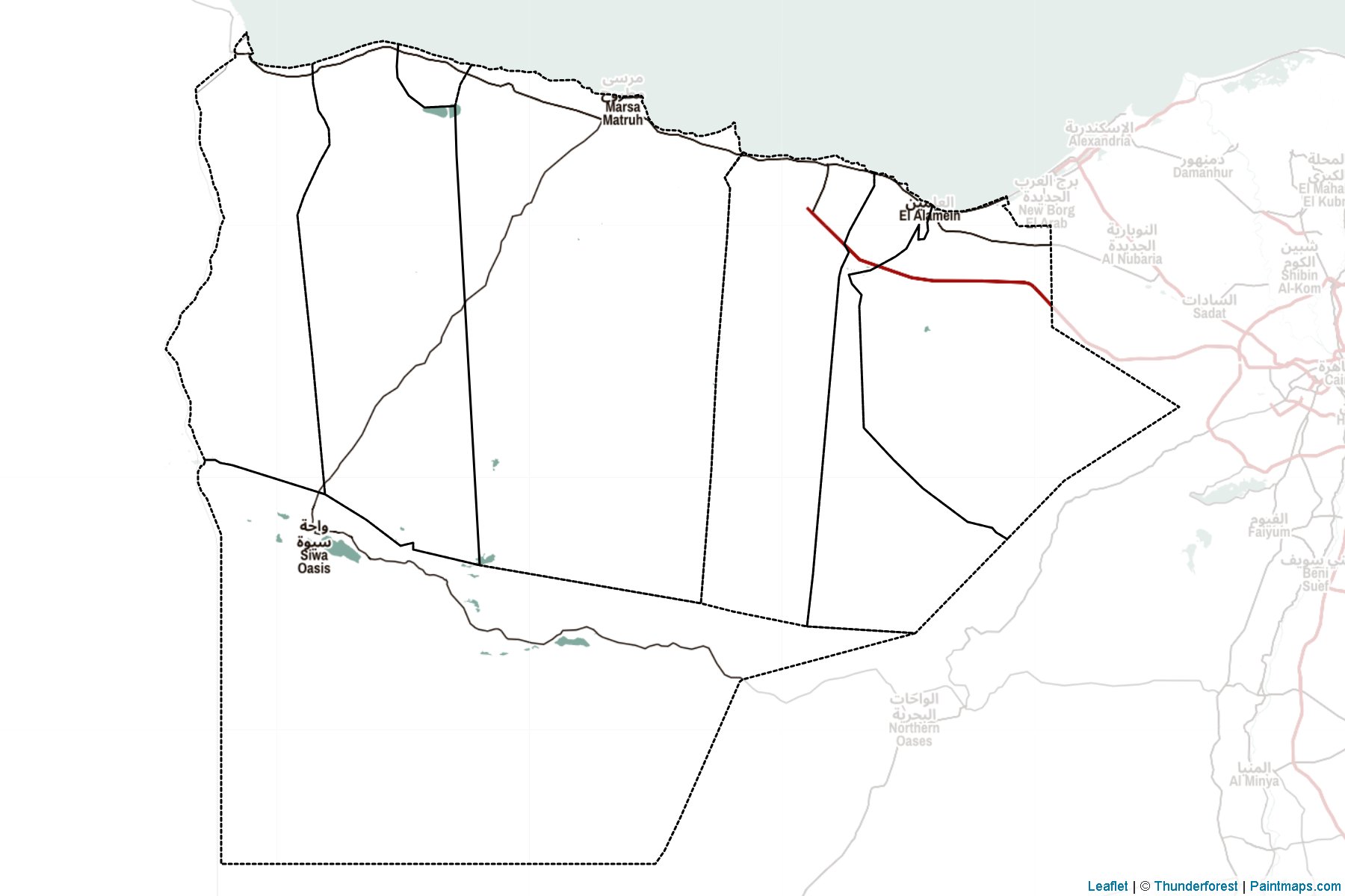 Muestras de recorte de mapas Matruh (Egipto)-2