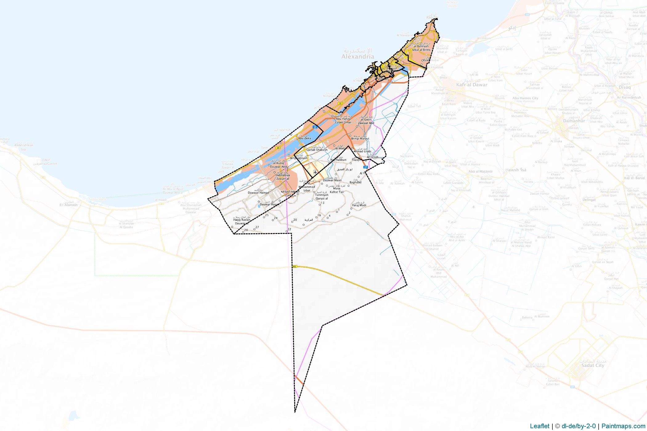 Alexandria (Egypt) Map Cropping Samples-1