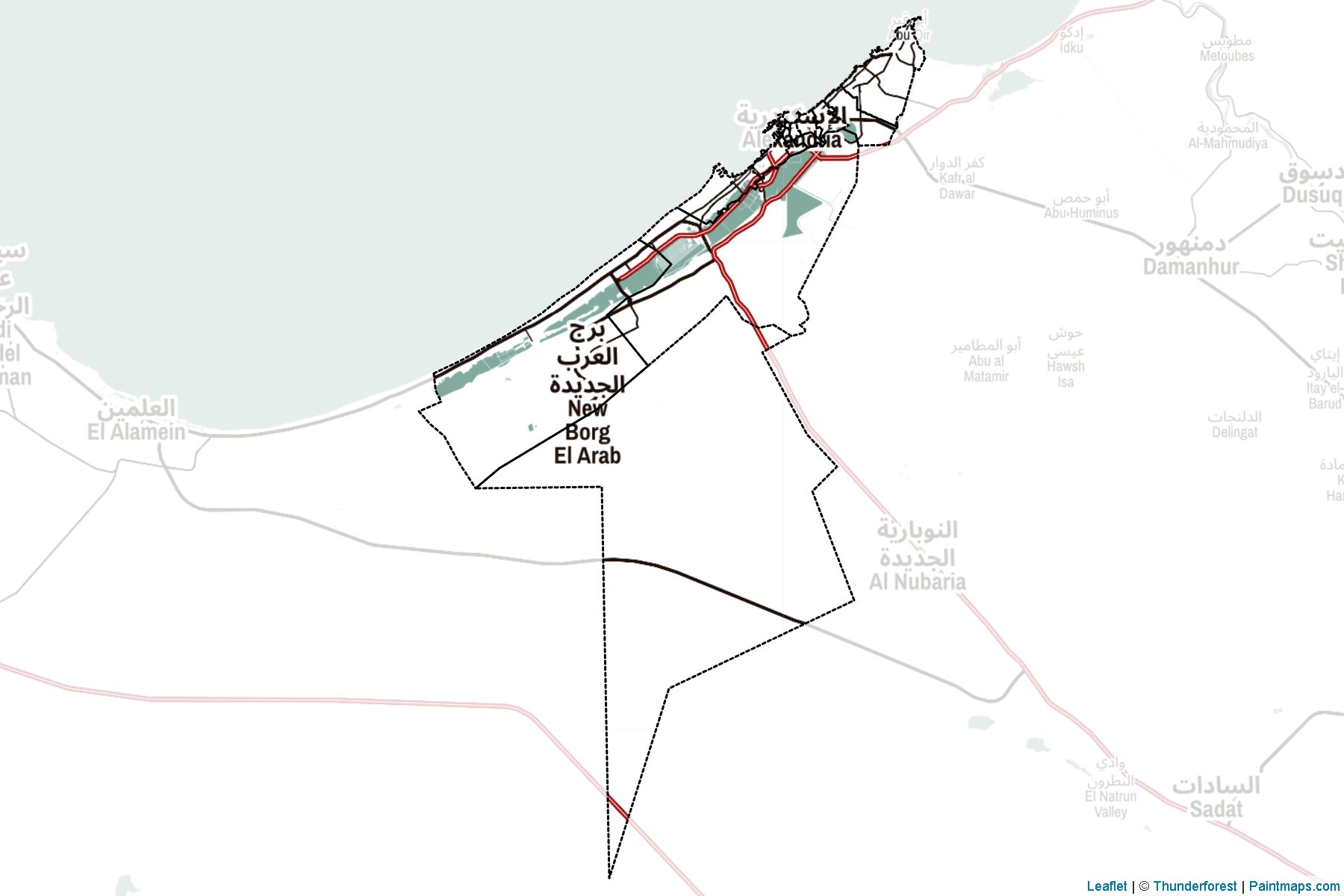 Alexandria (Egypt) Map Cropping Samples-2