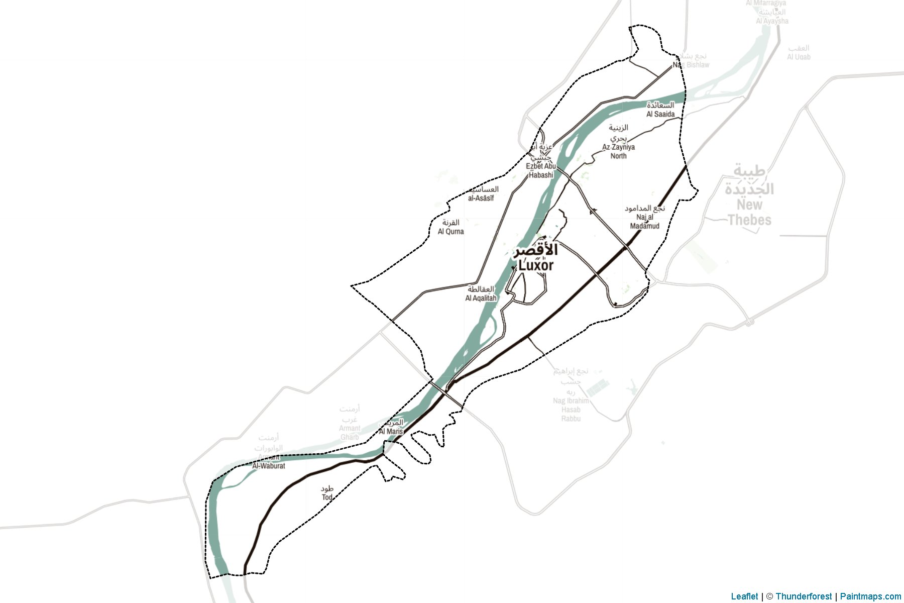 Luxor (Egypt) Map Cropping Samples-2
