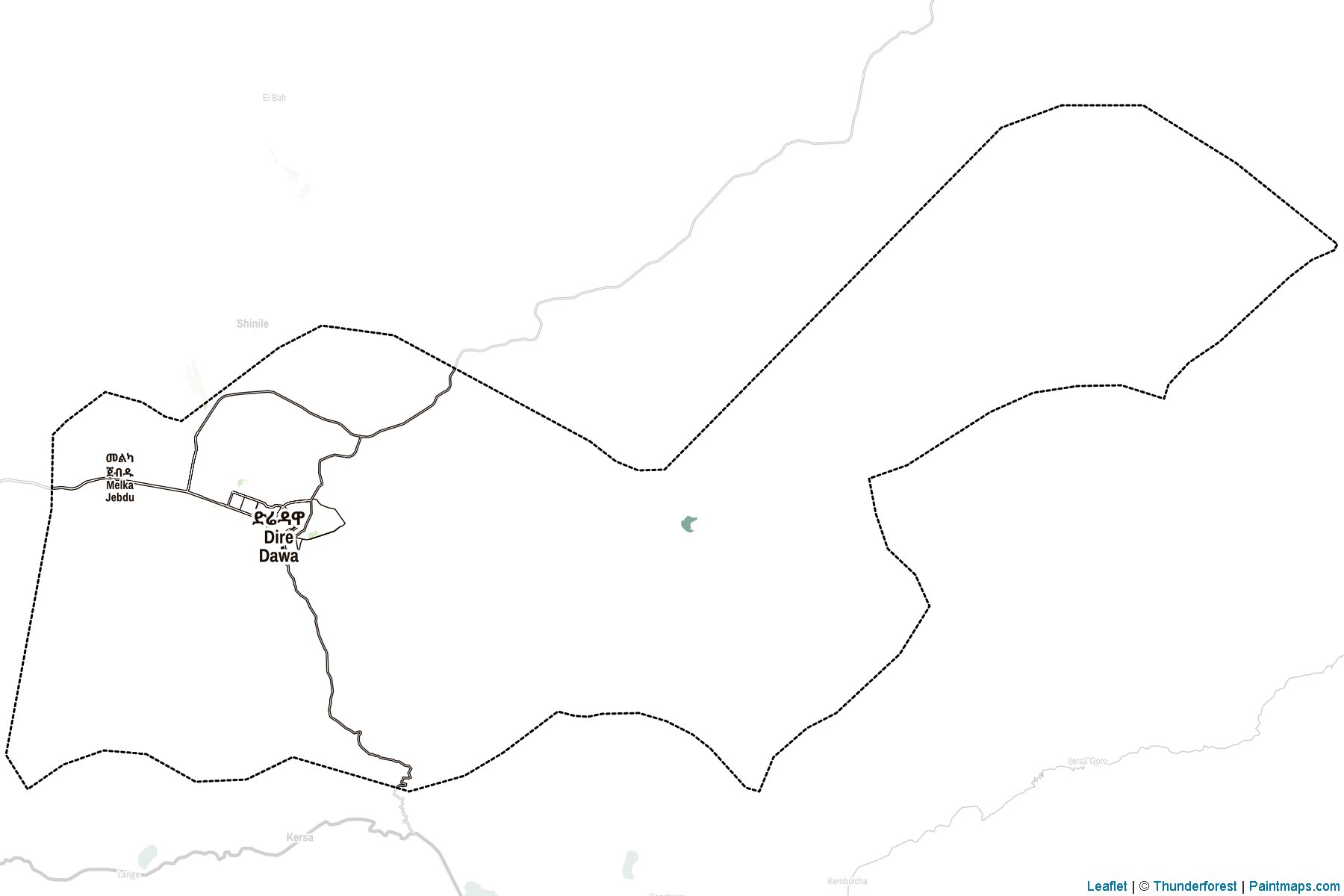 Muestras de recorte de mapas Dire Dawa (Etiopía)-2