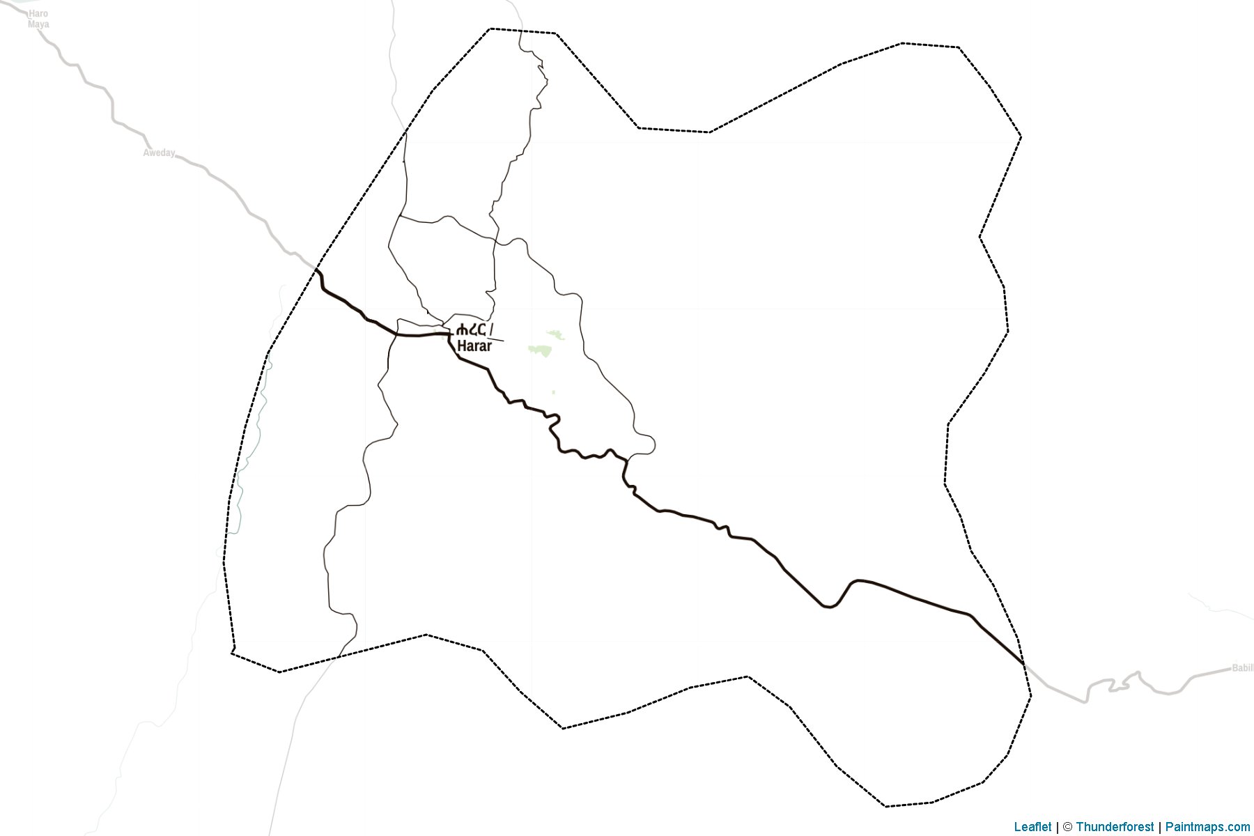 Muestras de recorte de mapas Harari People (Etiopía)-2