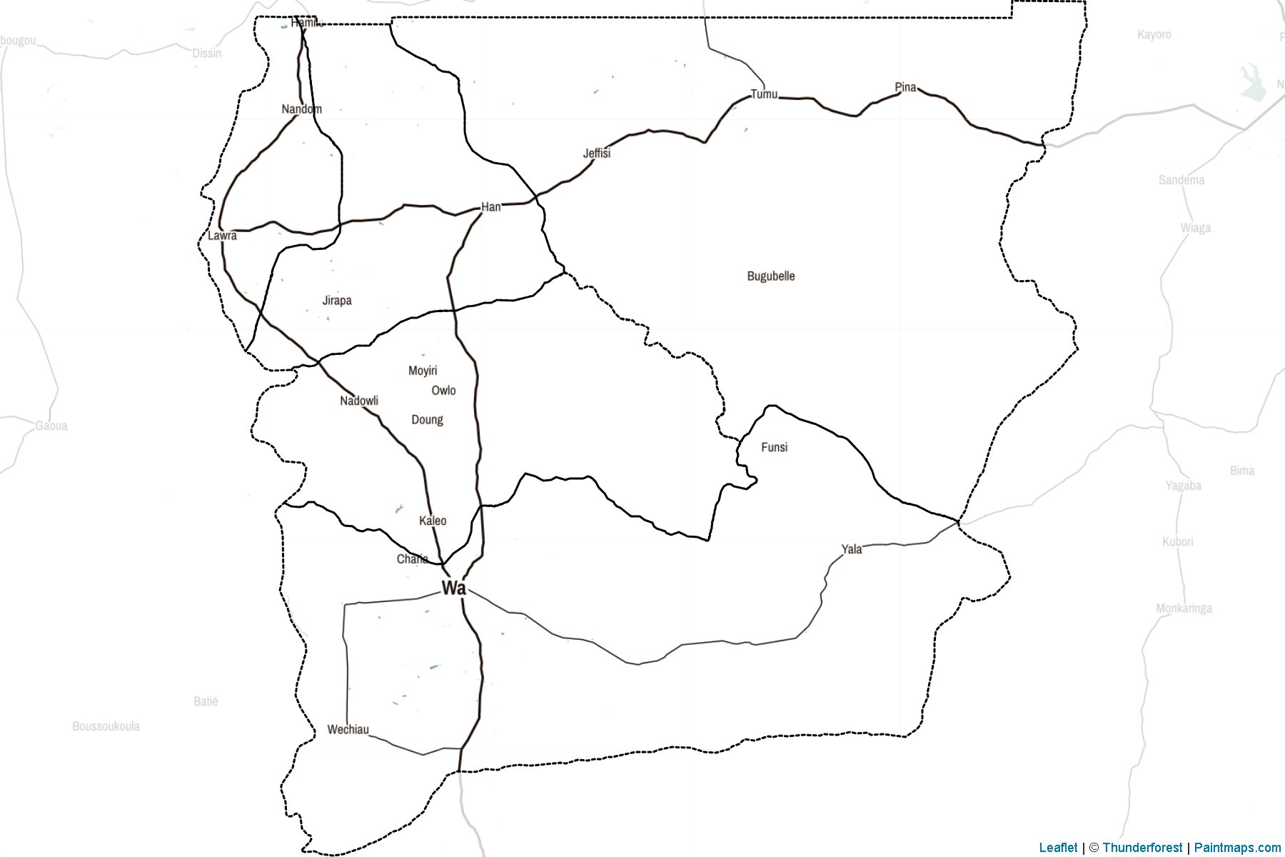 Upper West (Ghana) Map Cropping Samples-2