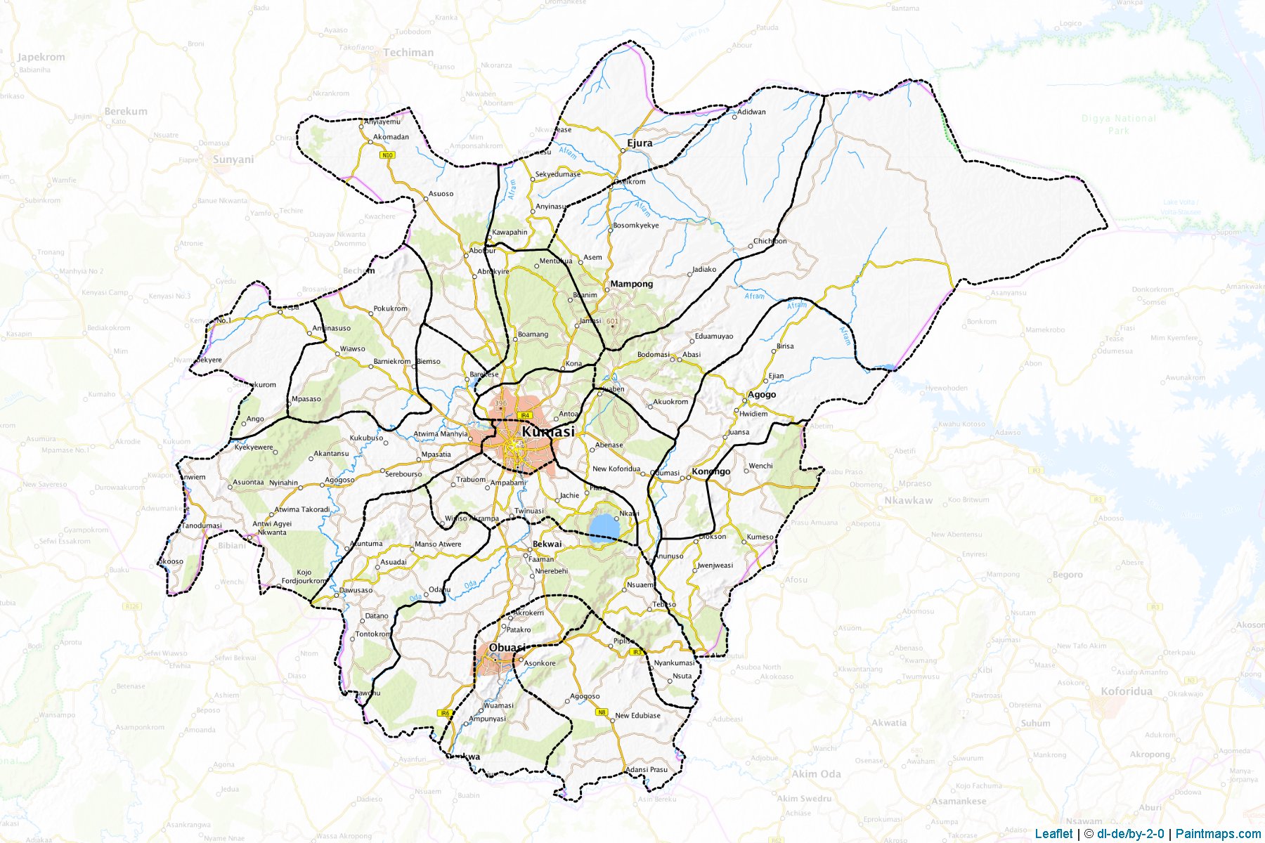 Ashanti (Ghana) Map Cropping Samples-1