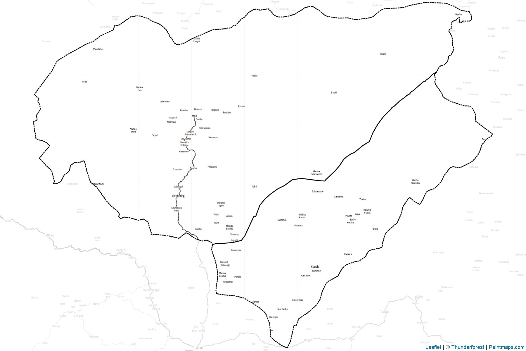 Mali (Guinea) Map Cropping Samples-2