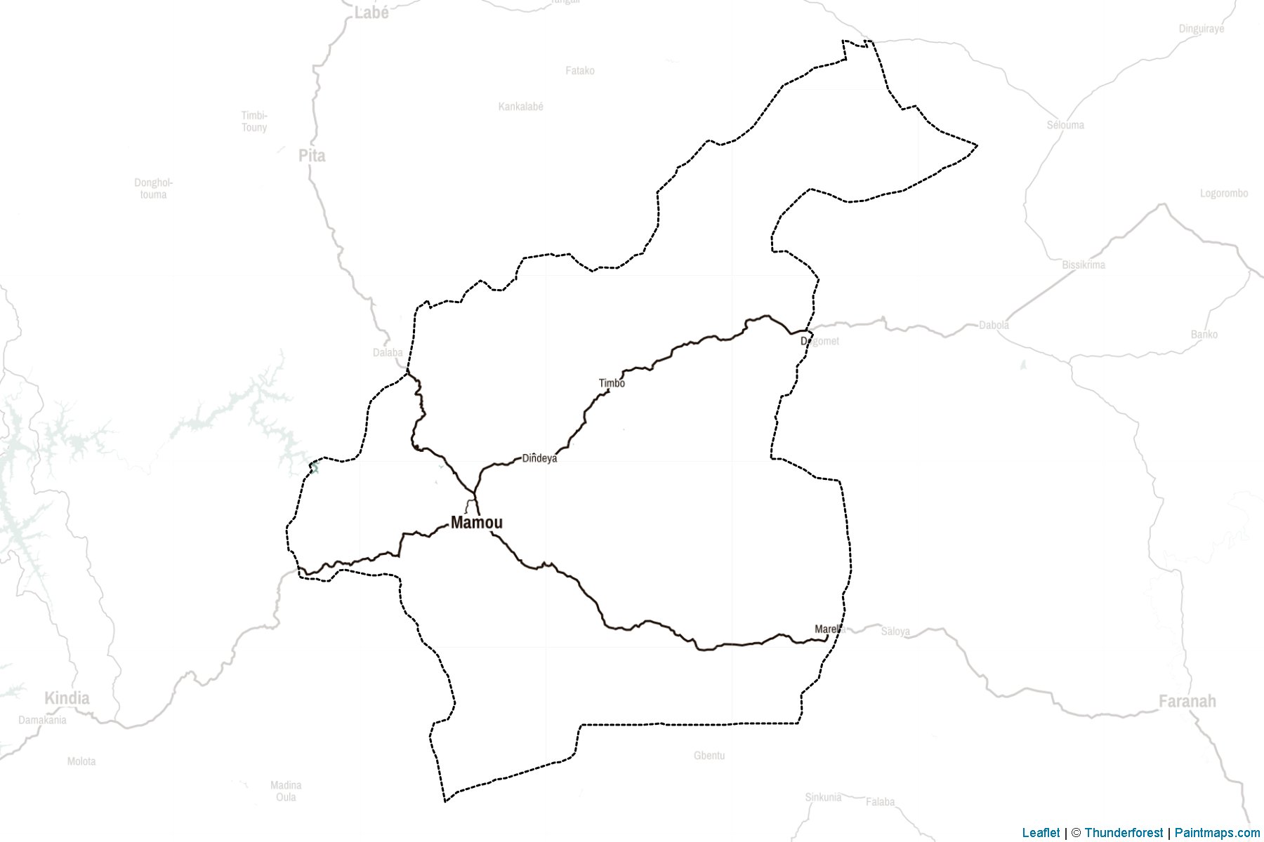 Mamou (Gine) Haritası Örnekleri-2