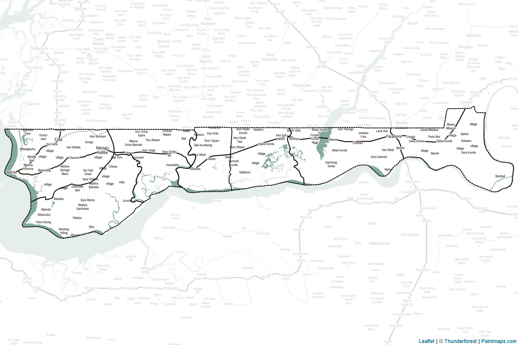 North Bank (The Gambia) Map Cropping Samples-2